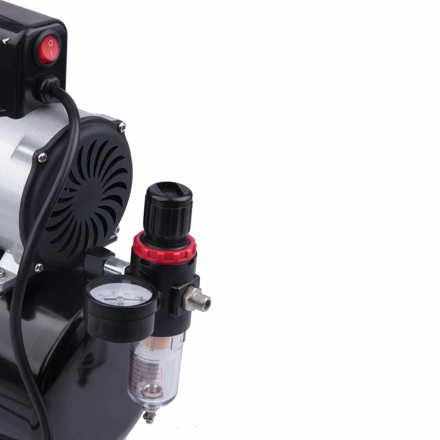 Timbertech ABPST08 Pistone Olio Compressore Aerografo Silenzioso Ventola Raffreddamento