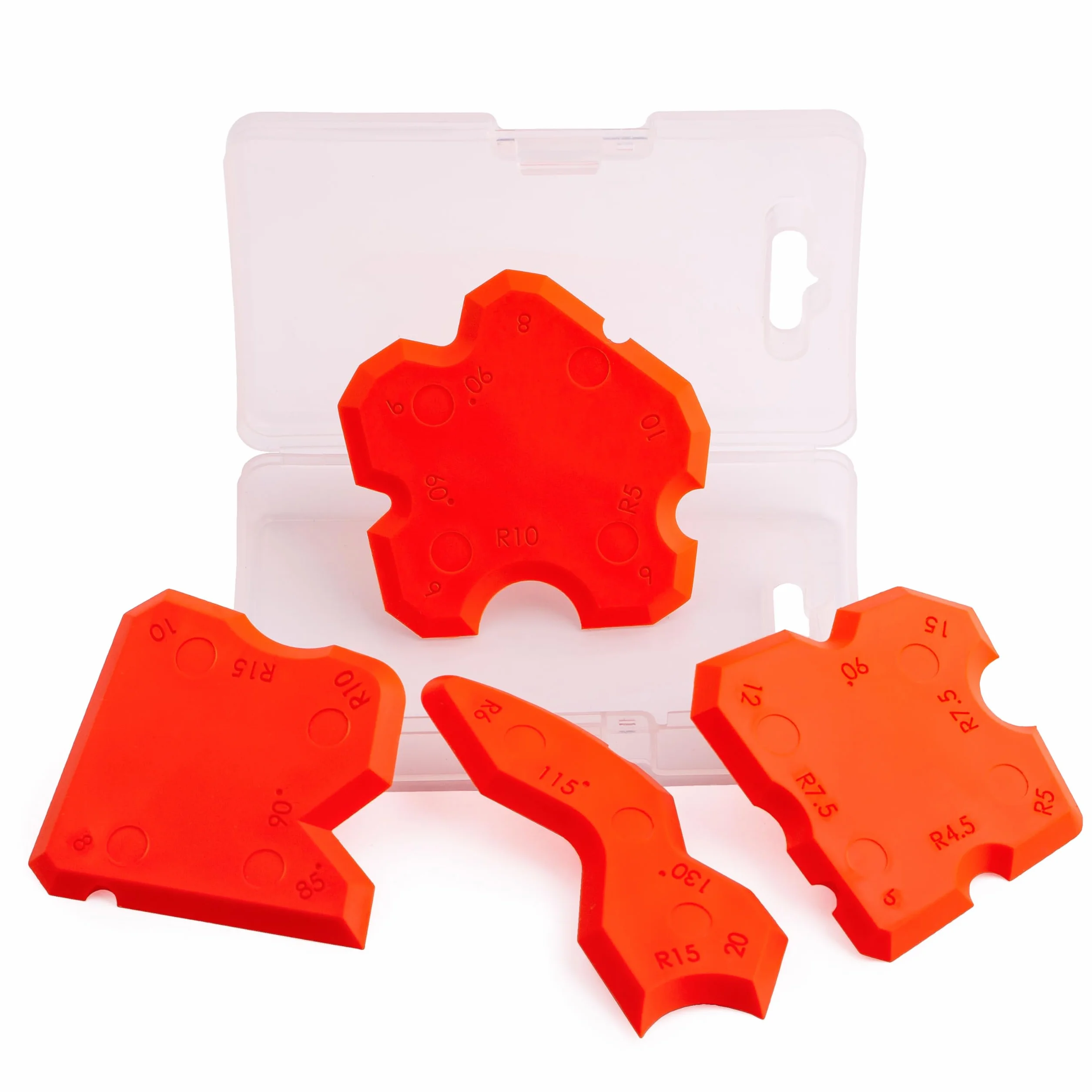 MIVOS Set 4 pezzi raschietto per fughe - Rimozione silicone e acrilico per piastrelle