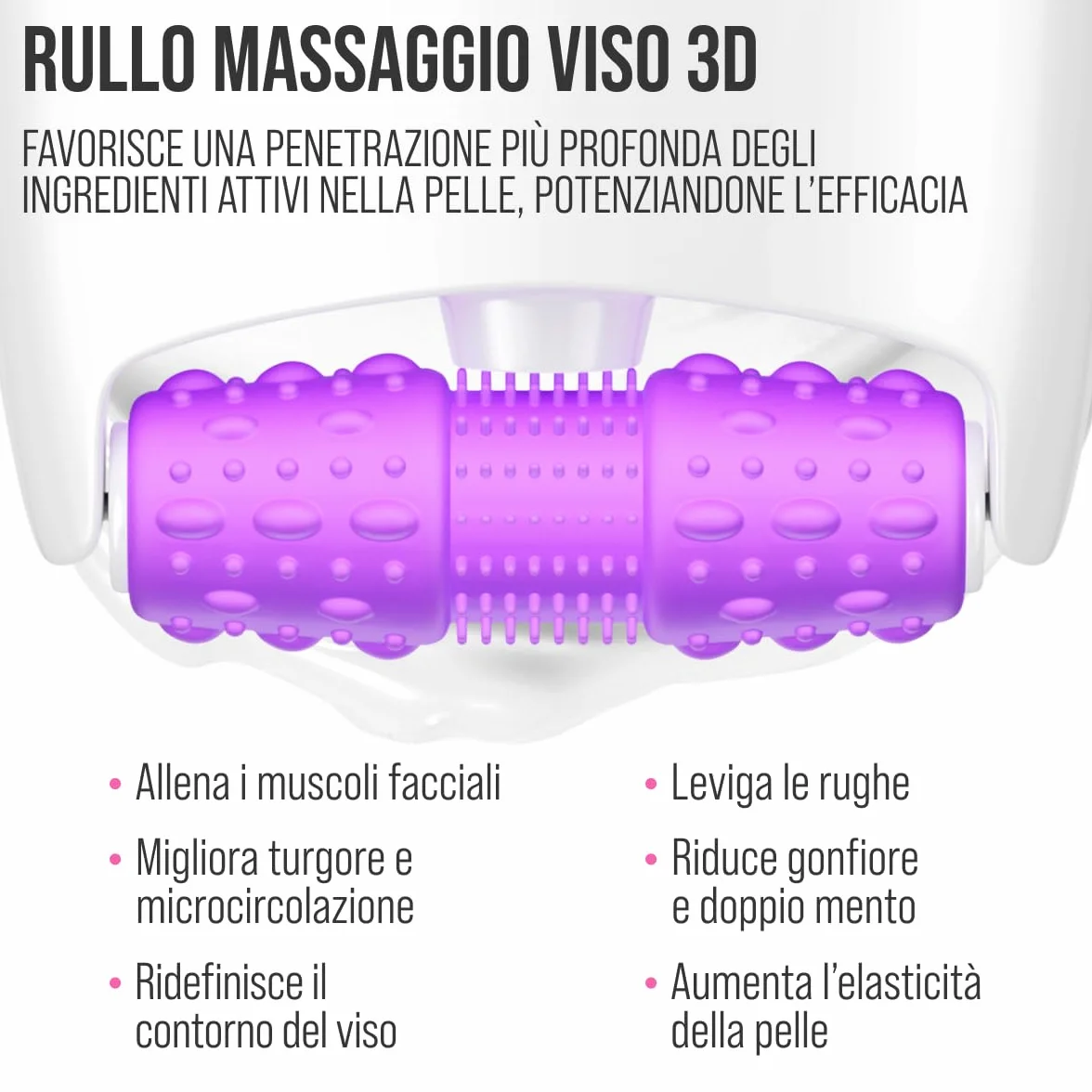 7DAYS Crema Viso e Collo Coreana Antirughe al Retinolo con Rullo Massaggiante – Effetto Lifting Rassodante e Compattezza, Azione Levigante, per Rughe e Linee Sottili, per il Doppio Mento, 80 ml