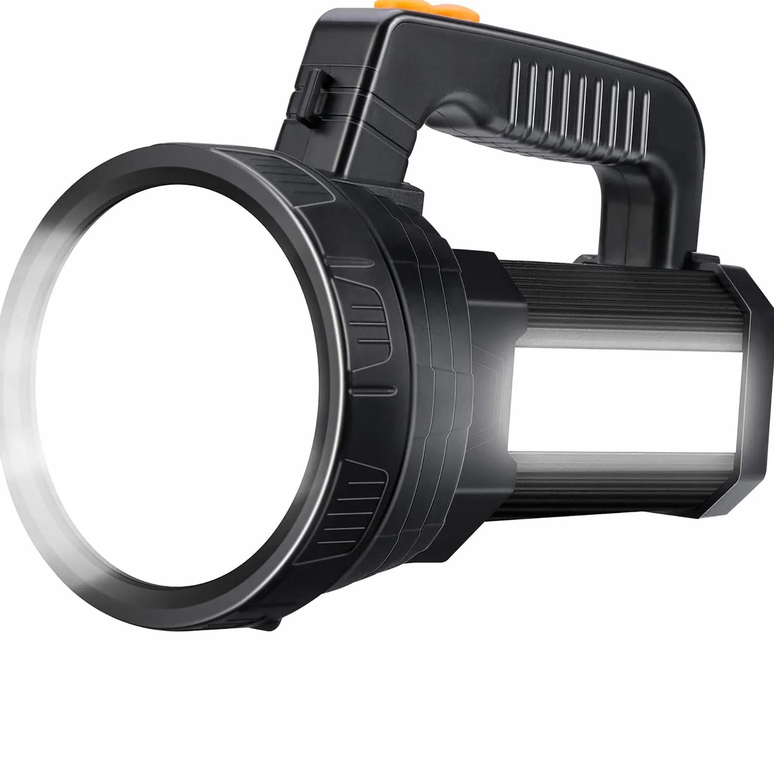 Torcia LED Ricaricabile 15000 Lumen 10000mAh IPX4 Alta Potenza Super Luminosa per Campeggio Caccia