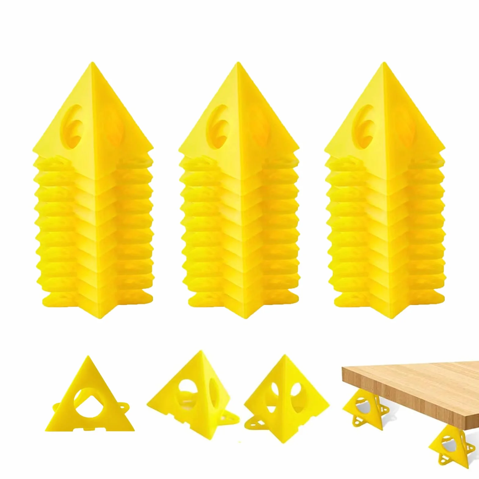 Supporto a piramide da pittore 30 Pezzi Giallo Cono Tela Triangolo di Vernice per Dipingere Mobili