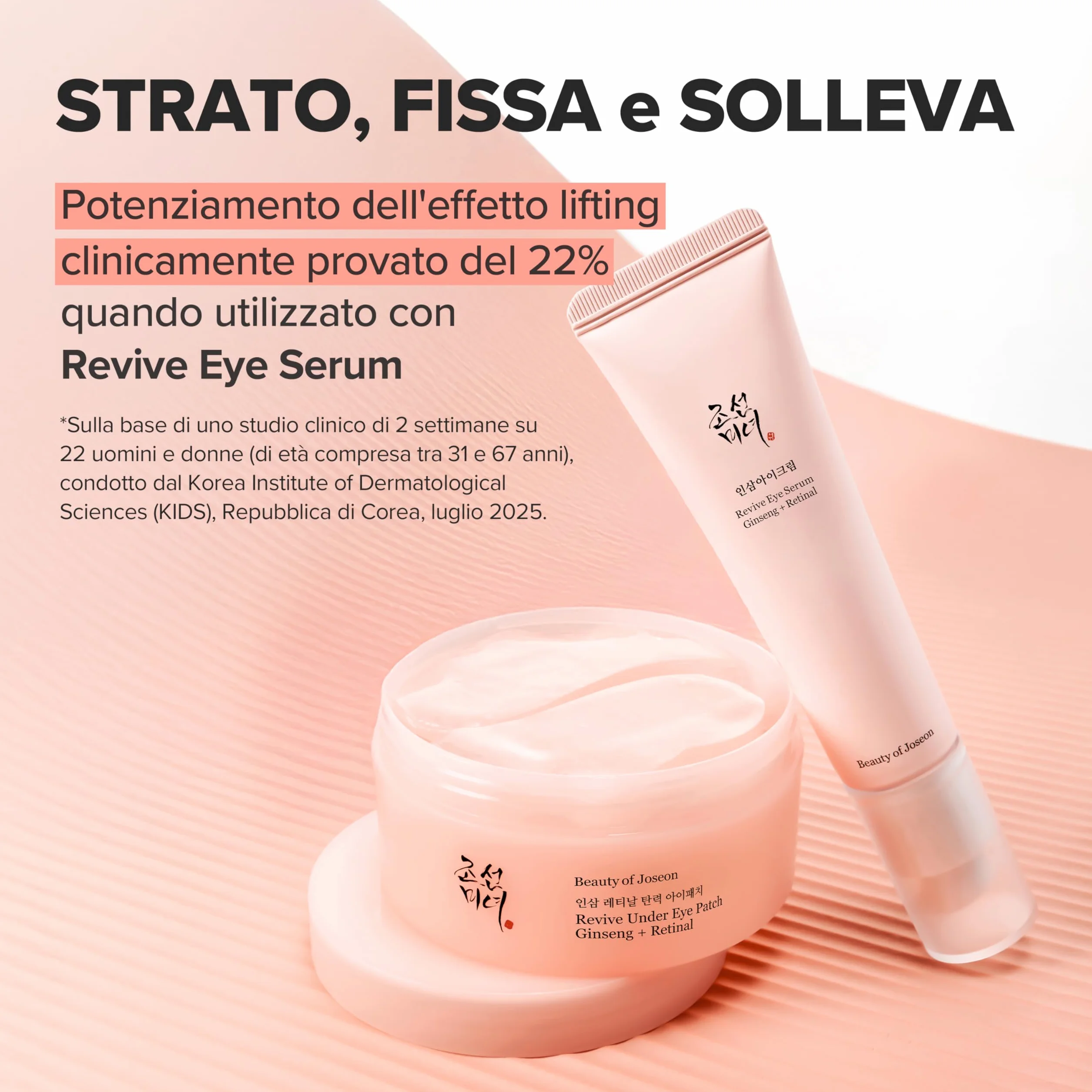 Beauty of Joseon Revive - Benda sotto gli occhi al ginseng retinico per maschere gonfie sotto gli occhi al collagene peptide per la cura della pelle coreana per donne e uomini, 60 fogli 30 paia