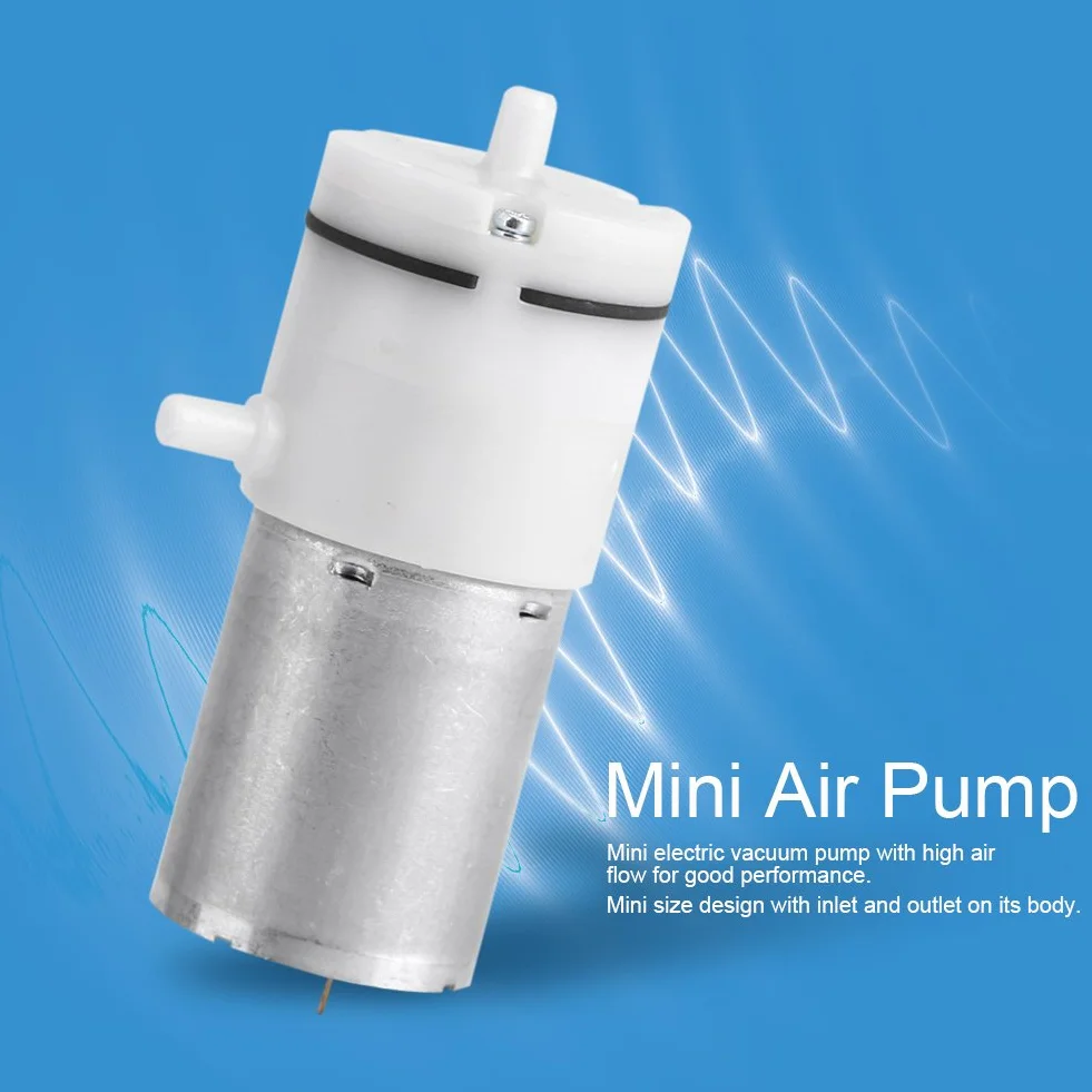 DEWIN Mini Pompa Aria DC 12V Micro Pompa a Vuoto per Acquario