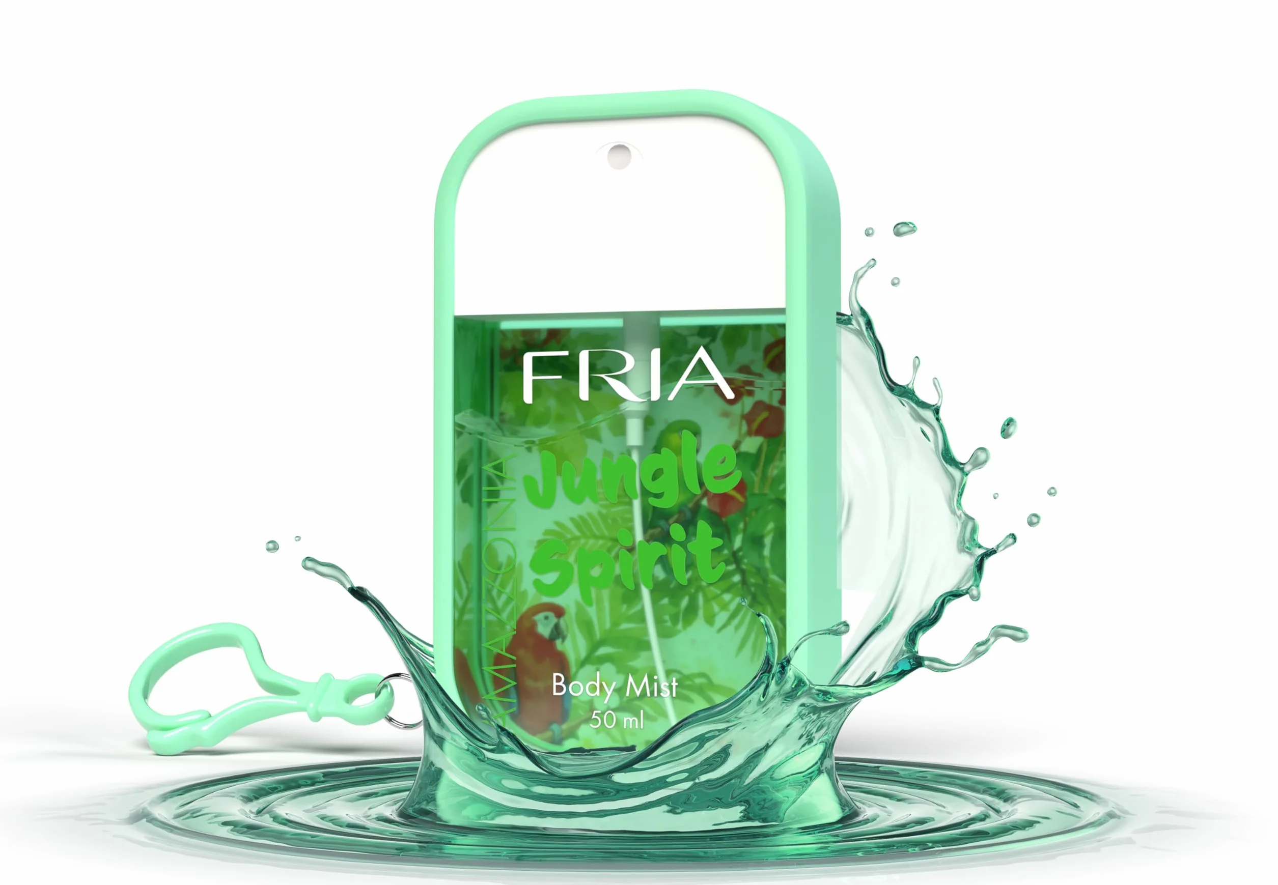Fria Body Mist, Acqua Profumata Uomo e Donna, Fragranza Jungle Spirit Fresca con Mandarino, Zenzero e Muschio, Spray Corpo, 50 ml