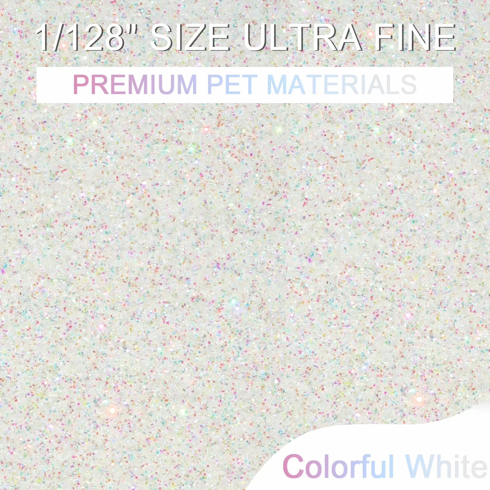 Ceya 100g Ultra Fine Glitter Polvere Colorata Iride Bianco per Slime, Resina Epoxy, Tumbler, Nail Art, Trucco, Scrapbook, Carte di Nozze, Gioielli, Pittura, Arti