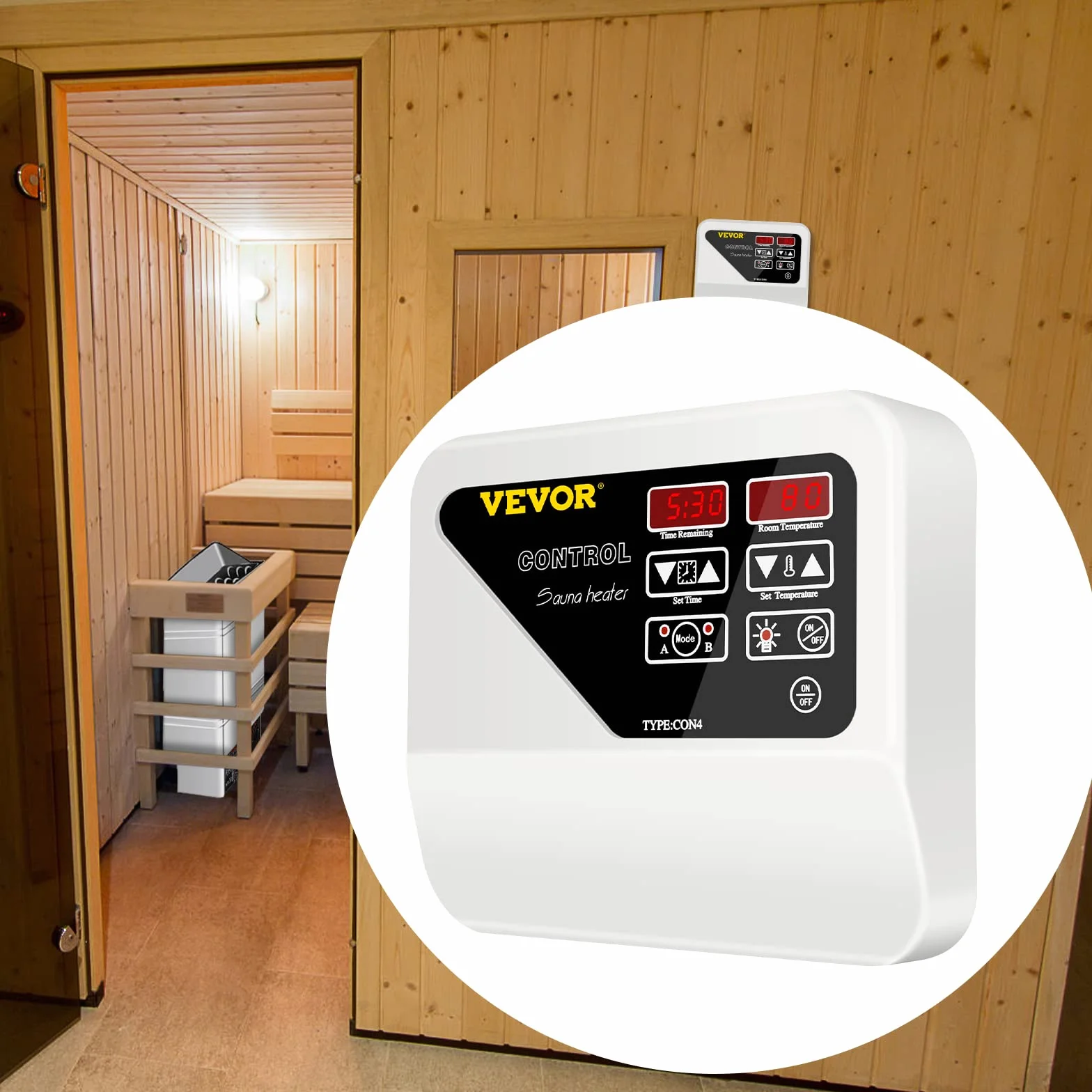 FlowerW Sauna Controller 3-9KW Digitale per Riscaldamento Stufa