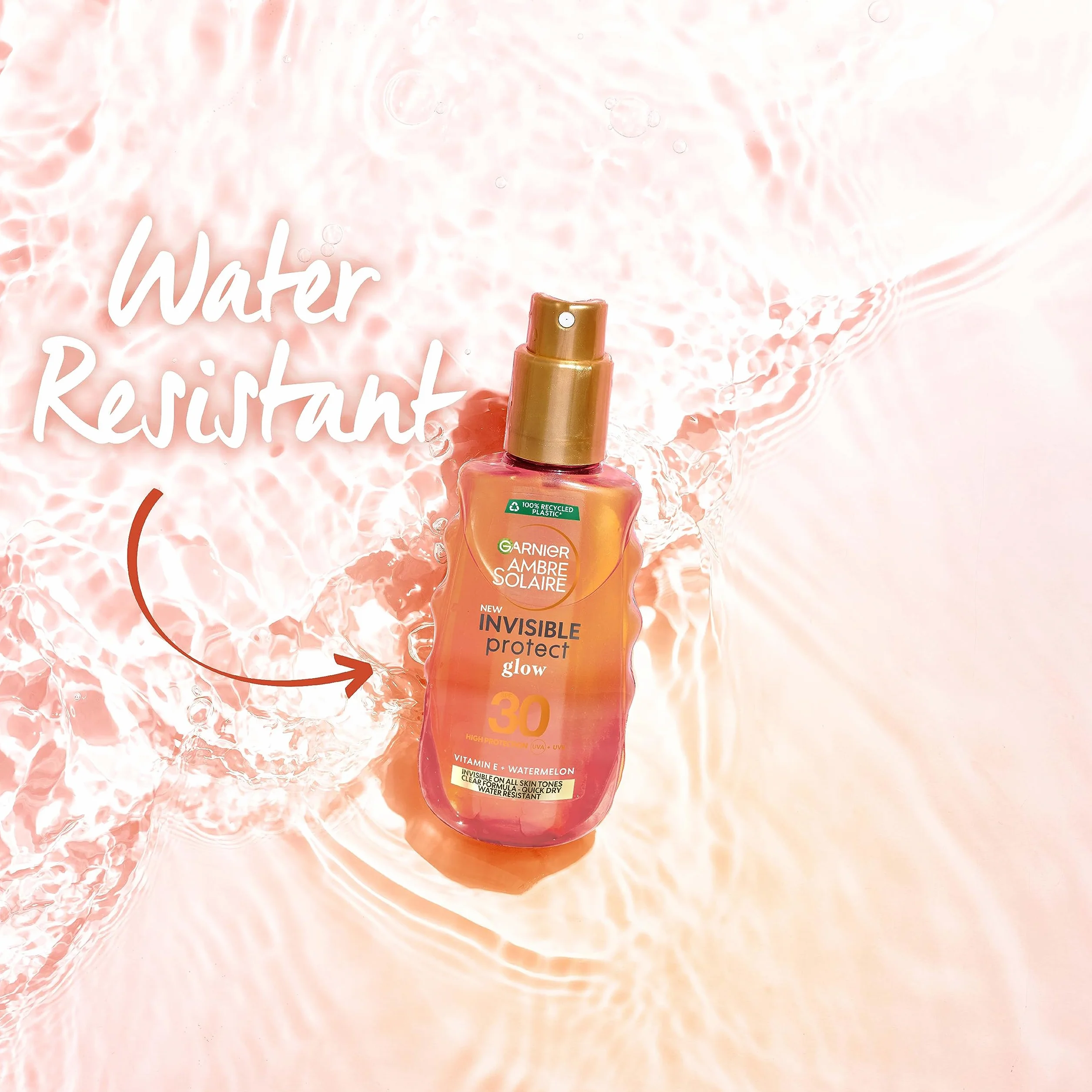 Garnier - Ambre Solaire Solaire Invisible Protect Glow SPF30 150 ML