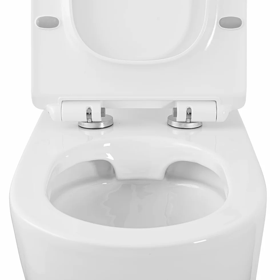 Tokyo WC filo muro a terra Rimless ceramica bianca design slim