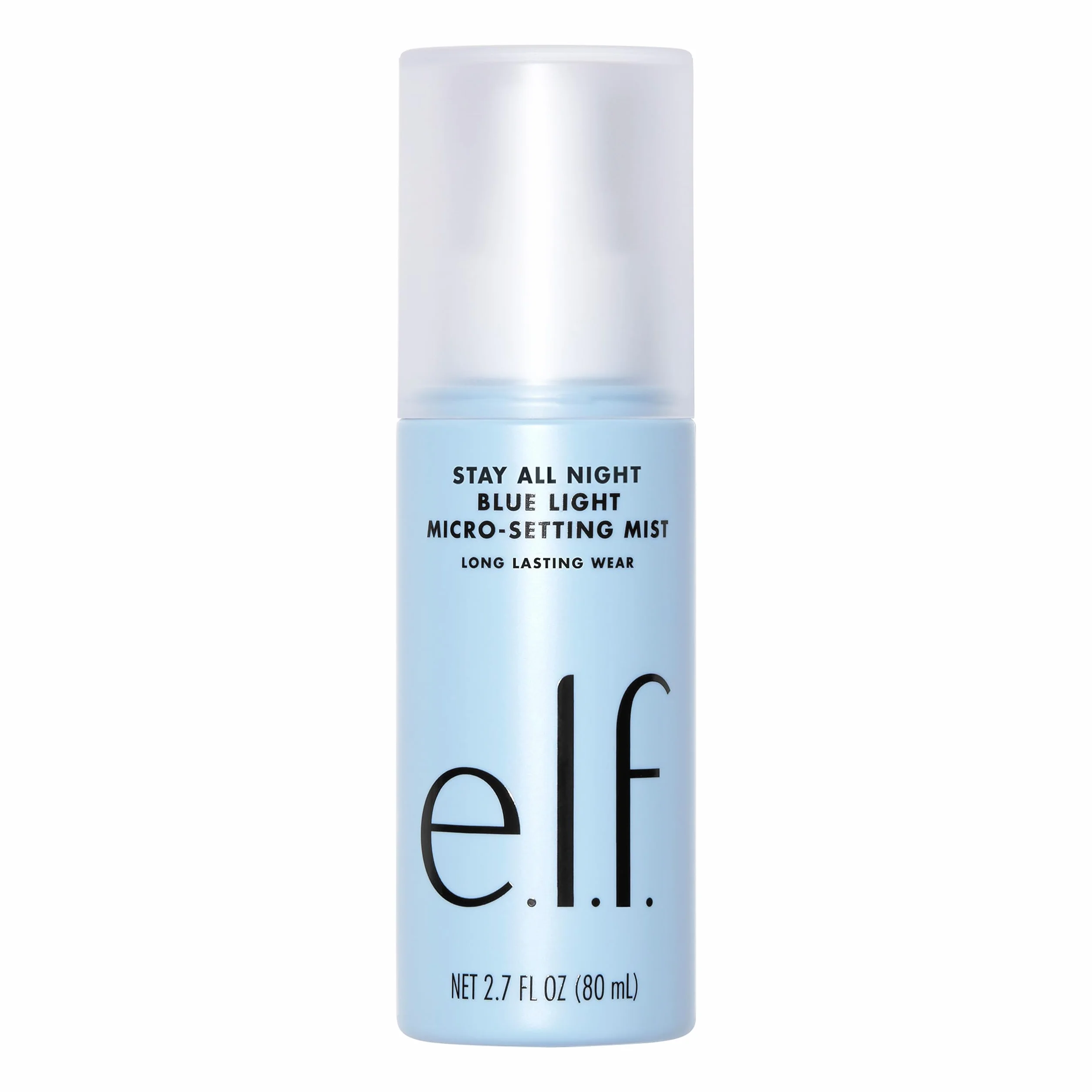 e.l.f. Stay All Day Blue Light Micro-Setting Mist, spray fissante e rinfrescante per un finish opaco, riduce la trasmissione di luce blu, 80 mL (2,7 fl oz)
