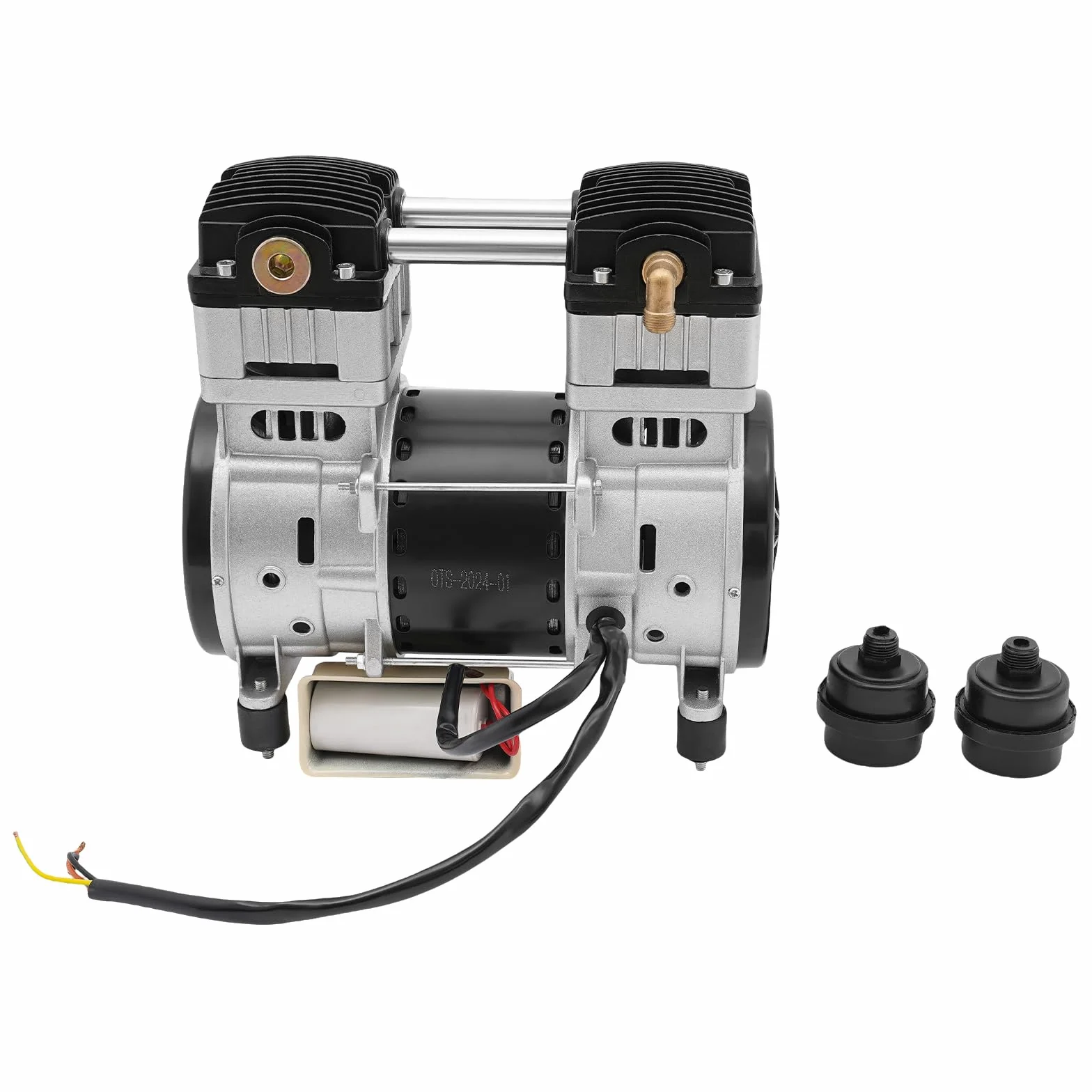 Compressore d'Aria Silenzioso 1500W 145L/min 2800 giri/min Testa in Rame per Officina Riparazioni Auto