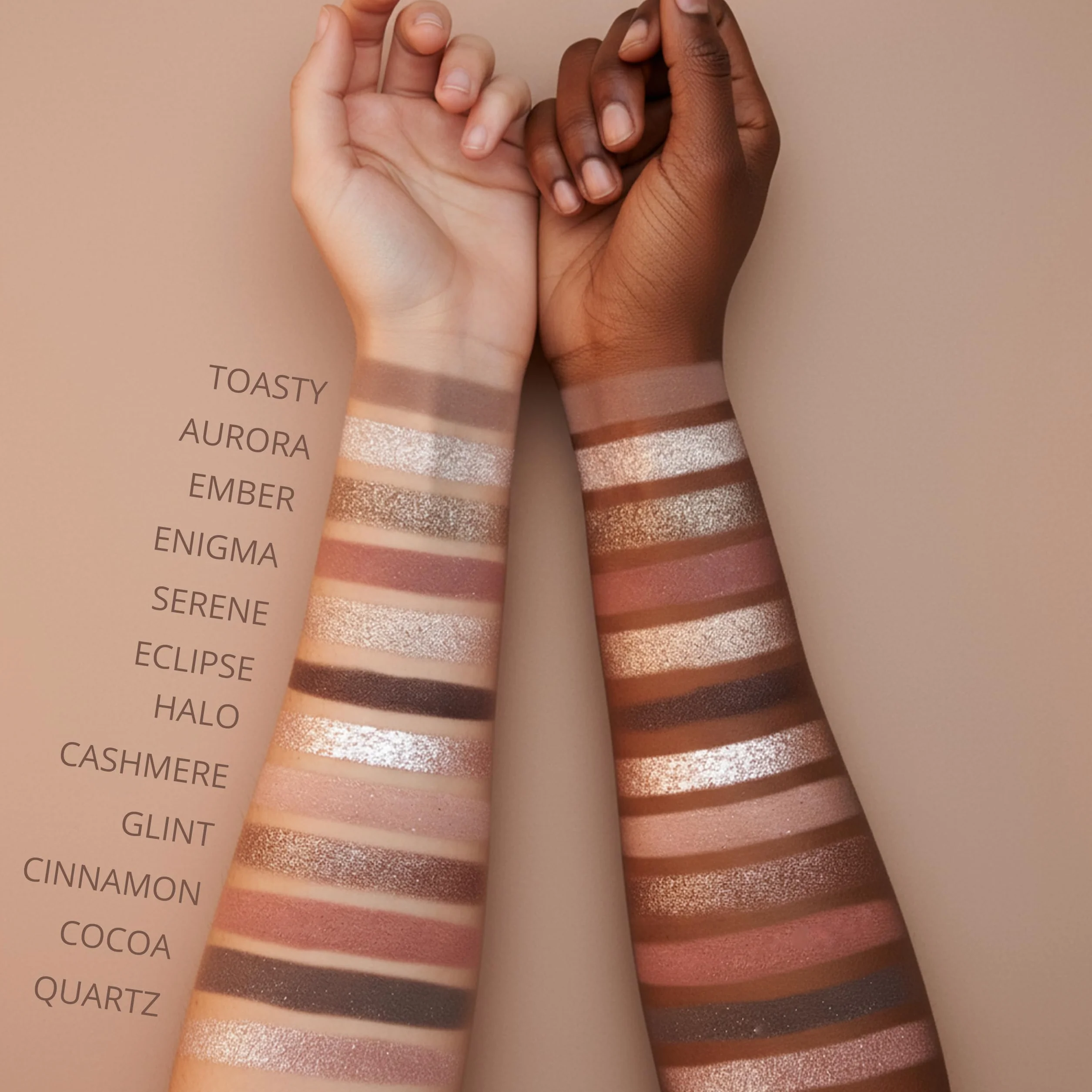 Lamora Palette Ombretti Nude - 12 Colori Brillanti e Opachi Altamente Pigmentati per Trucchi Occhi - Make Up Professionali Formato Viaggio Con Specchio 2