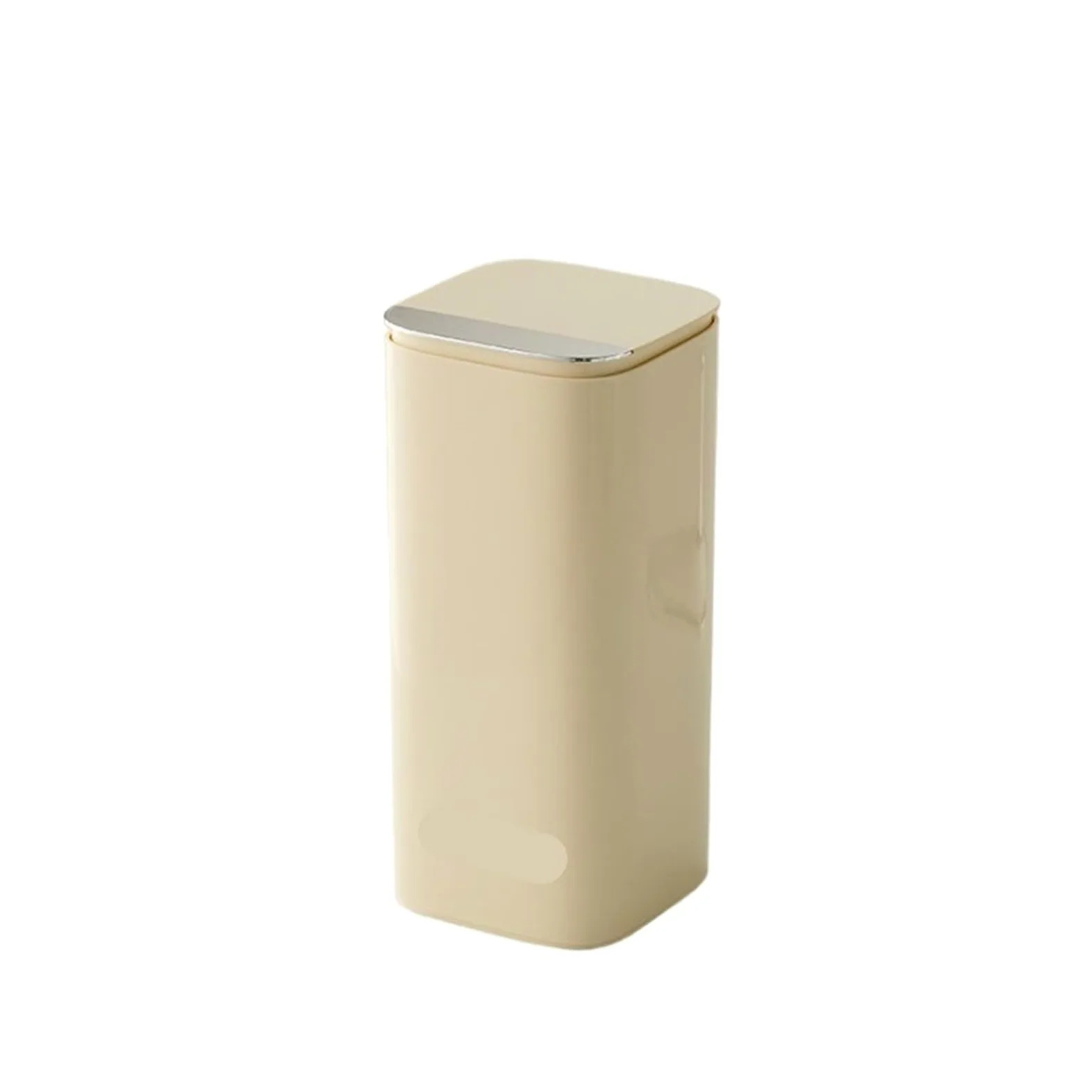 Porta Pennelli Da Trucco Con Sollevamento Automatico, Porta Pennelli Da Trucco Antipolvere, Porta Pennelli Da Trucco Da Tavolo, Porta Rossetto, Portapenne For Sopracciglia per cassettiera, bagno(Beige