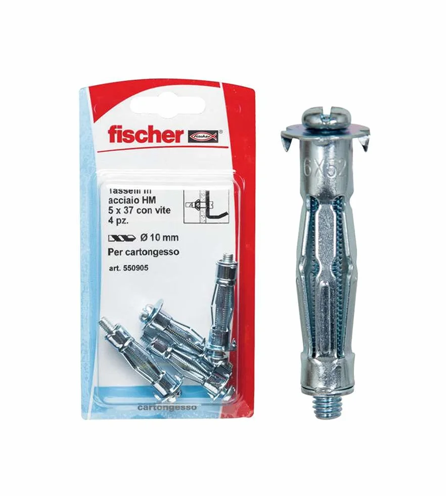 Fischer HM 5X37 S K Tasselli Metallici per Cartongesso