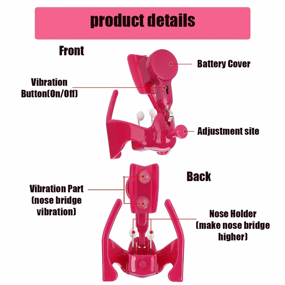 Lifter Silicone Elettrico Nose Shaper Shaping Lifting Clip, Lifting Natural Elettrico Naso Sollevamento Clip Shaper con Ponte Raddrizzamento per Face Tool