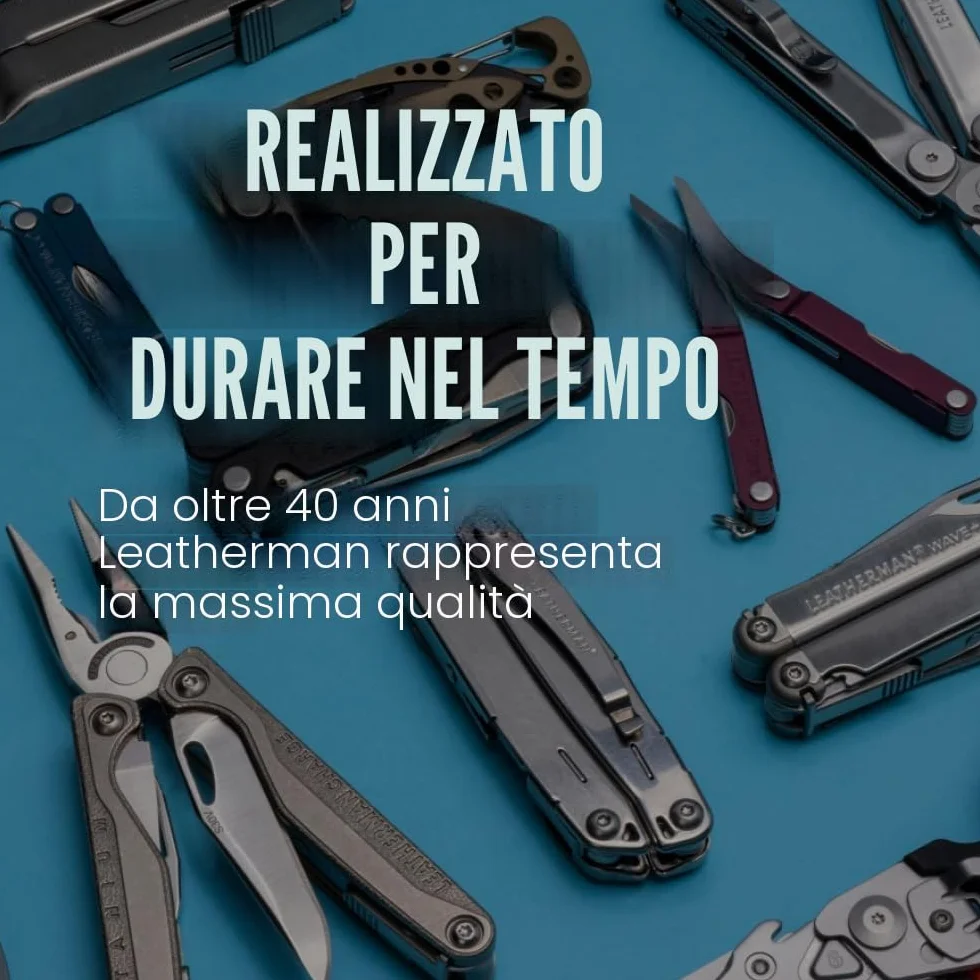 Leatherman Super Tool 300 - Multiutensile 19 in 1 Argento