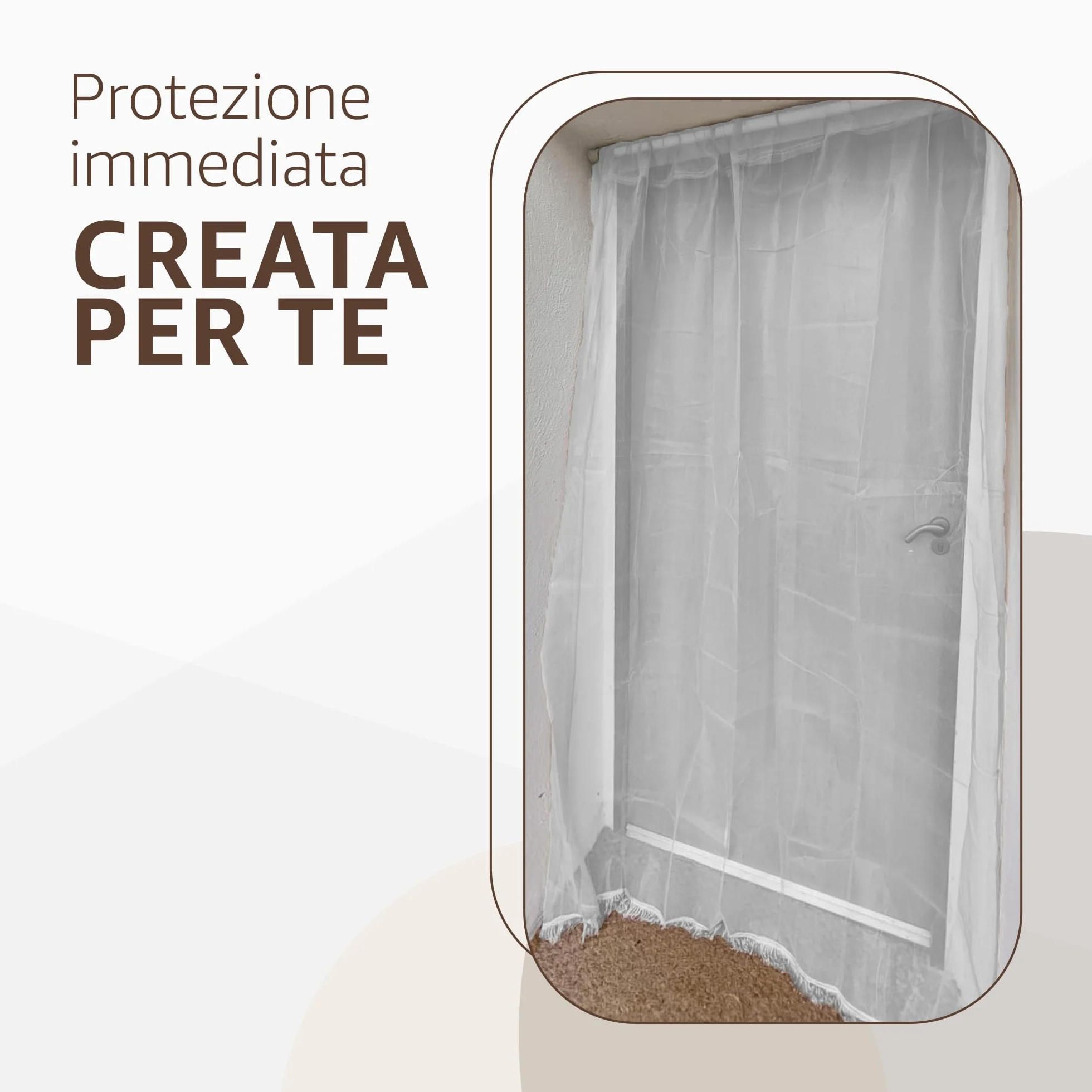 SONIT Zanzariera Finestra Bianco 150x250cm con Gancetti e Anelli, Rete Antizanzare per Porta Finestra, Protezione Insetti