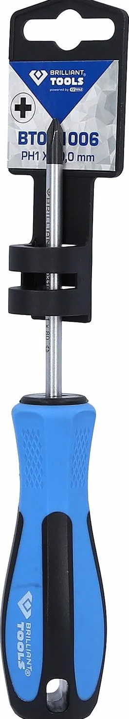 BRILLIANT TOOLS Giravite taglio a croce PH1 x 80 mm
