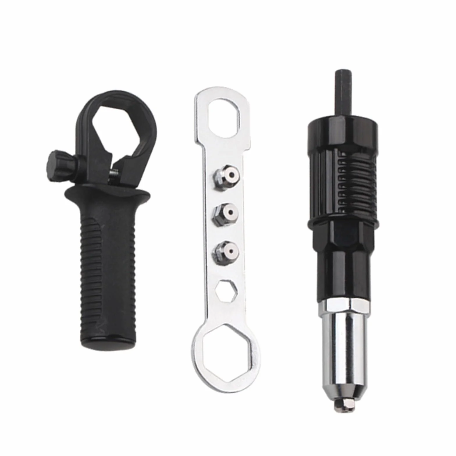 NexRen Kit Adattatore per Rivettatrice per Trapano Elettrico in Acciaio
