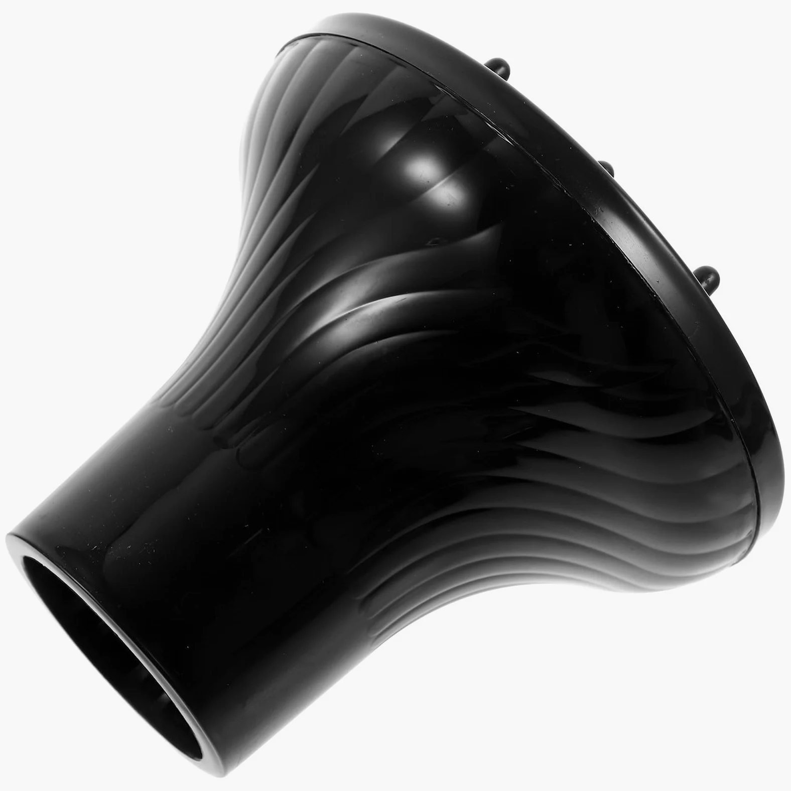 Diffusore per Asciugacapelli Professionale Nero in Plastica, Facile da Usare e Anti-crespo, Adatto per Casa e Salone Diametro Uscita 4,2-4,8cm