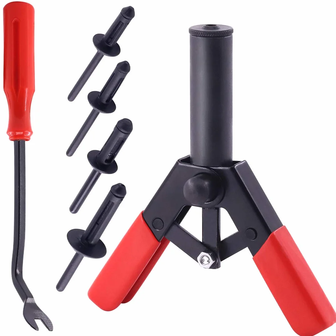 Glarks Set assortito di 42 pezzi rivetti in plastica per rimozione e installazione pannelli portiere