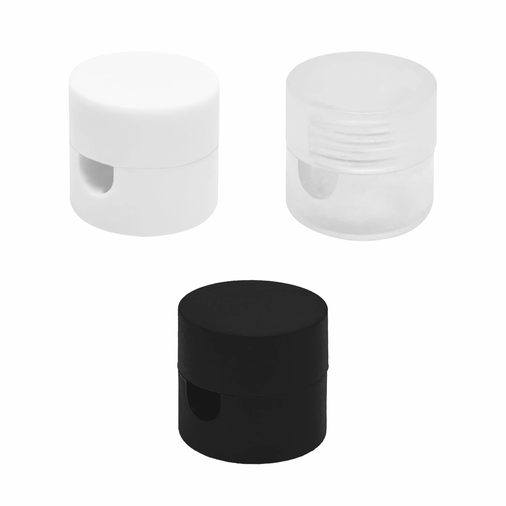 smartect Decentratore da Parete e Soffitto per Cavi 8 Pezzi Nero Ø20x18 mm