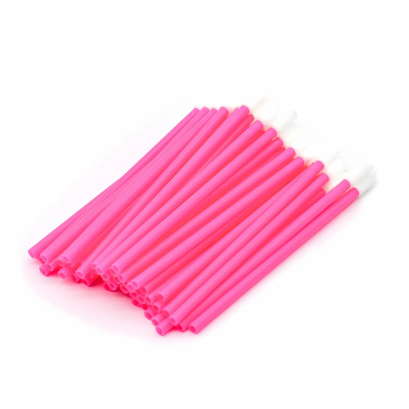 monouso Pennelli per labbra, 200 pezzi di applicatori per labbra, pennello applicatore per rossetto pennello per lucidalabbra e correttore strumenti di trucco per labbra e occhi (Rosso Rosa)