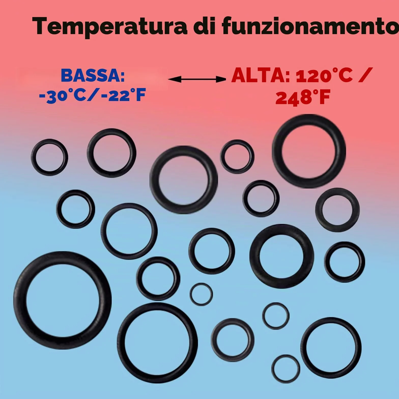 ZDBB O Ring Assortment Kit 1540 Pezzi Gomma Nitrilica Set con Pick per Rubinetto OD 4mm-50mm