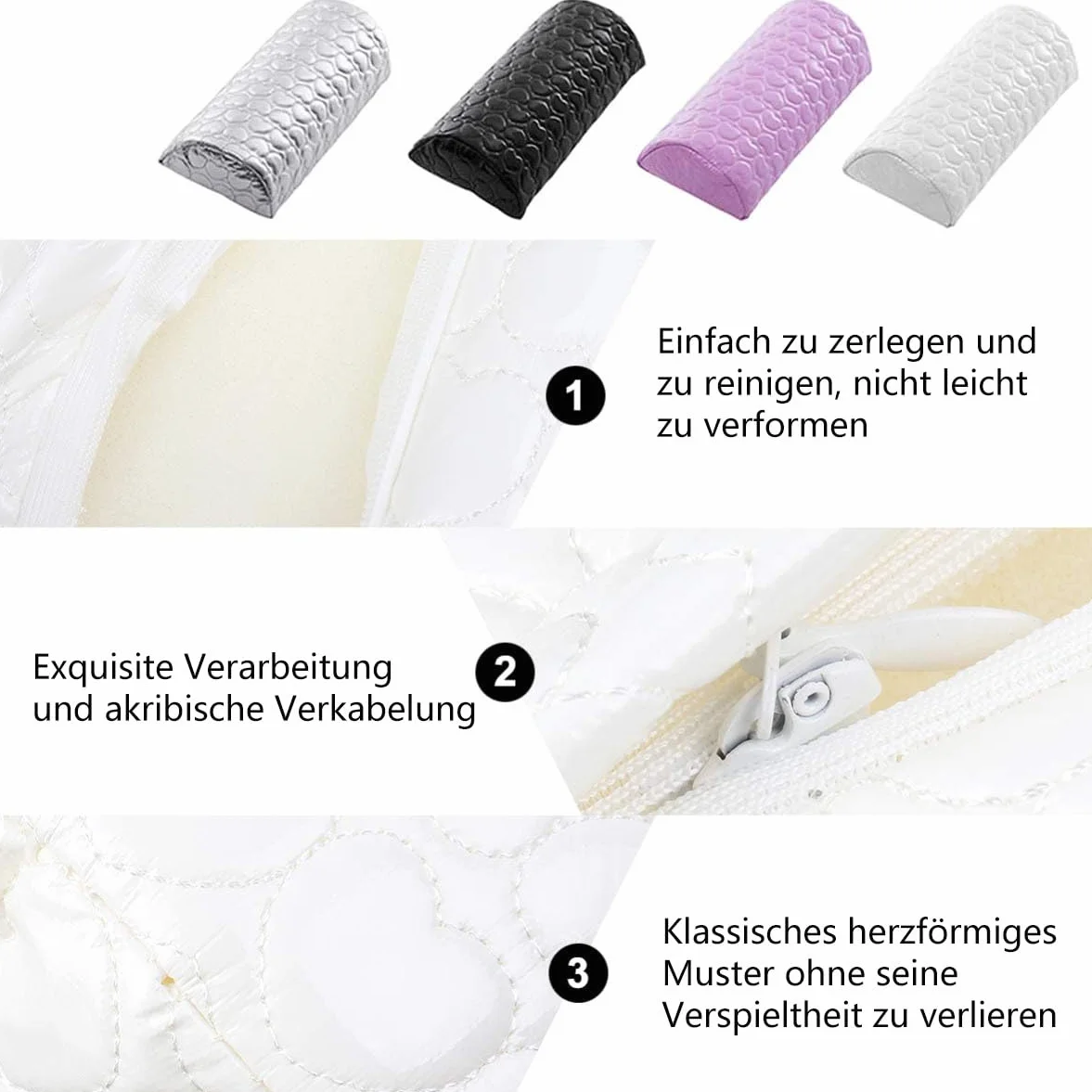 LATRAT Cuscino per Manicure Cuscino per Unghie Supporto per Nail Design Supporto per Manicure per Studio di Unghie Spugna per Polso per Manicure per Salone Arte delle Unghie Nail Art Cuscino