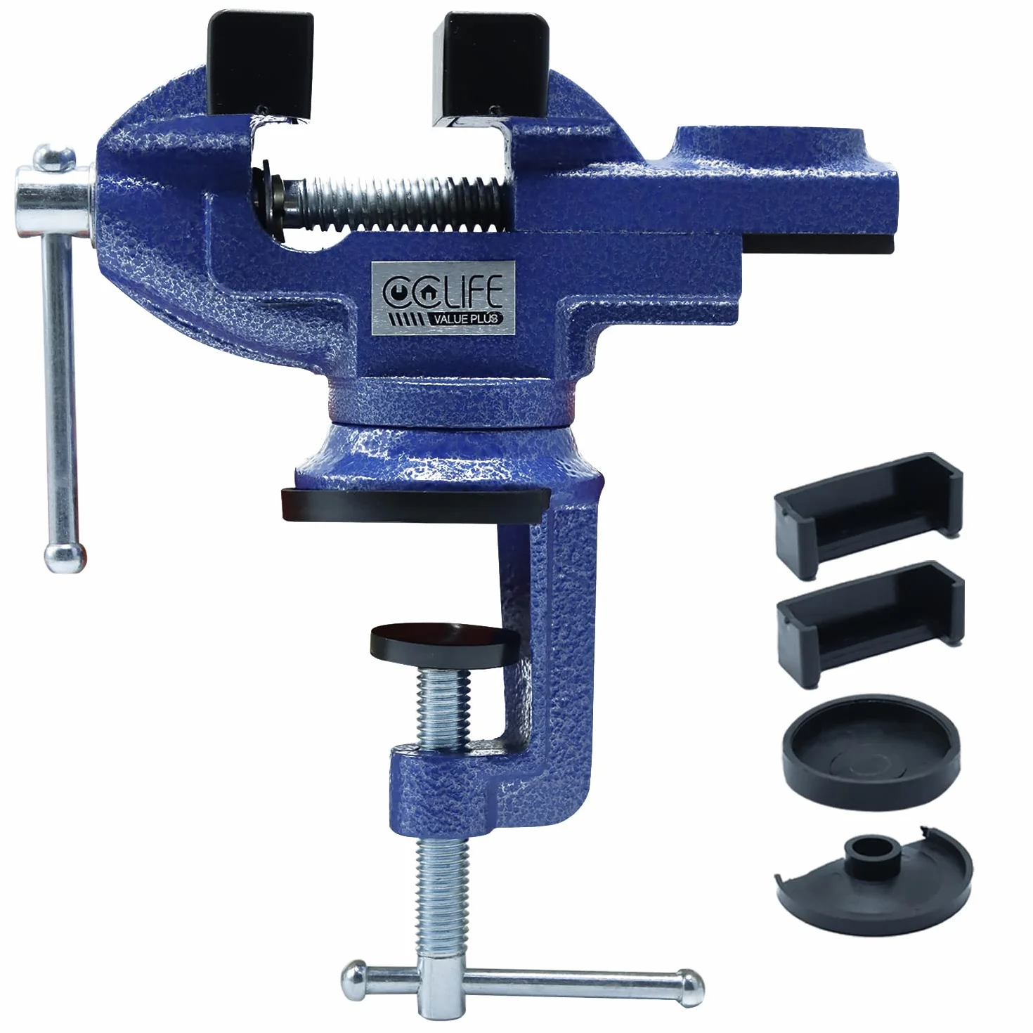 CCLIFE Morsa da banco con Incudine 50/70 mm ghisa Base Girevole