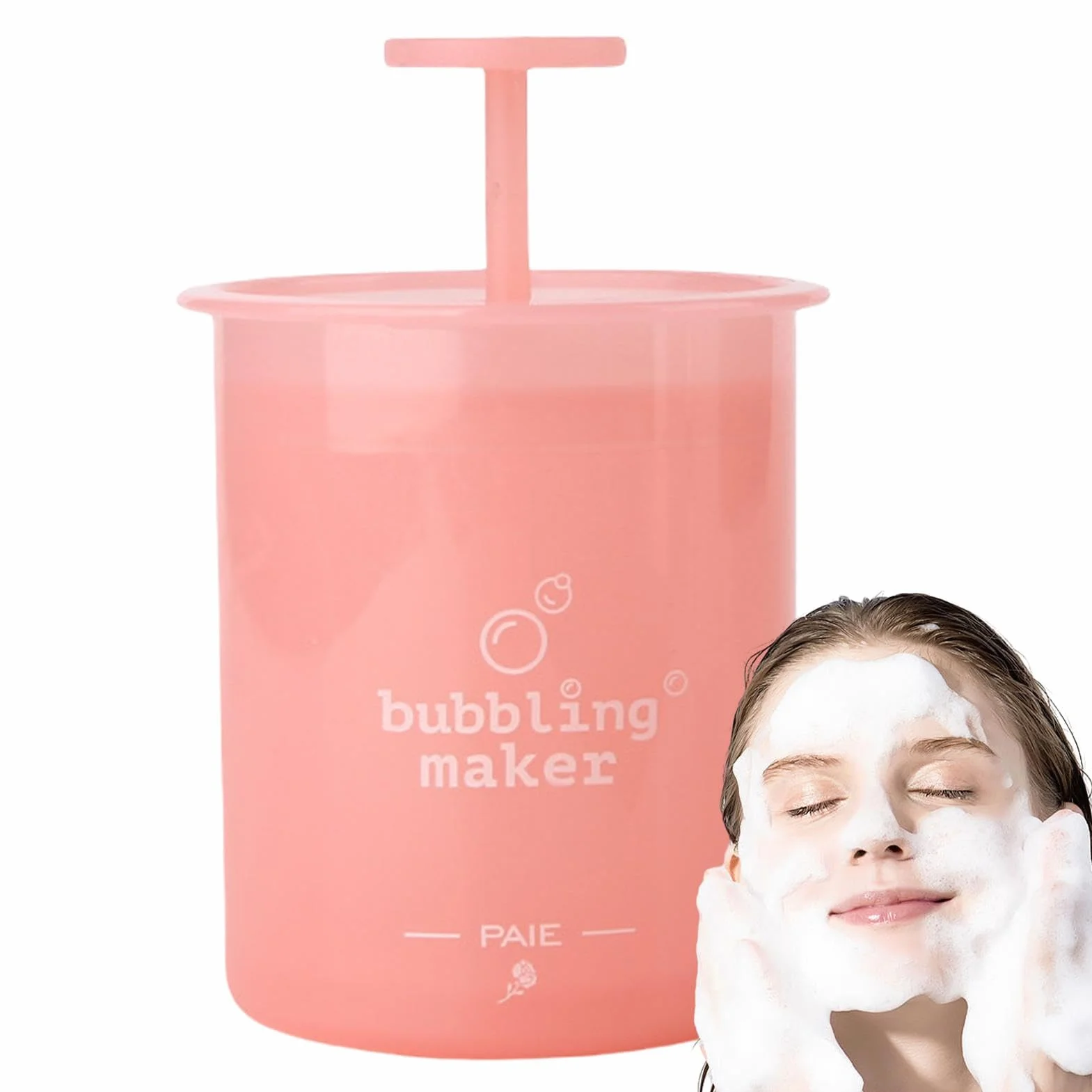 Creatore di schiuma, schiumatore di sapone - Schiuma rapida manuale per schiuma a bolle - Pompa ergonomica, strumento per la pulizia del viso per la cura della pelle, creatore di schiuma