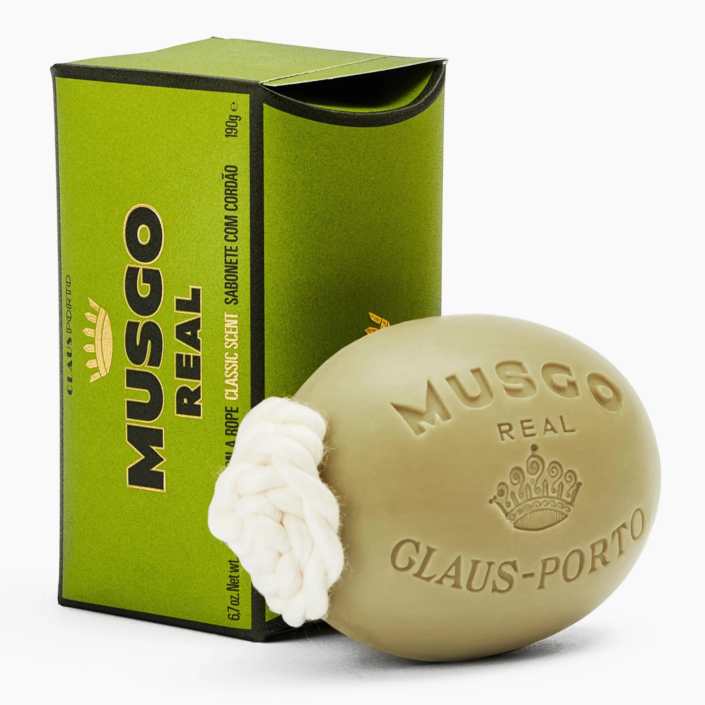 Jabón de Baño Musgo Real Clásico con Colgador 190gr.