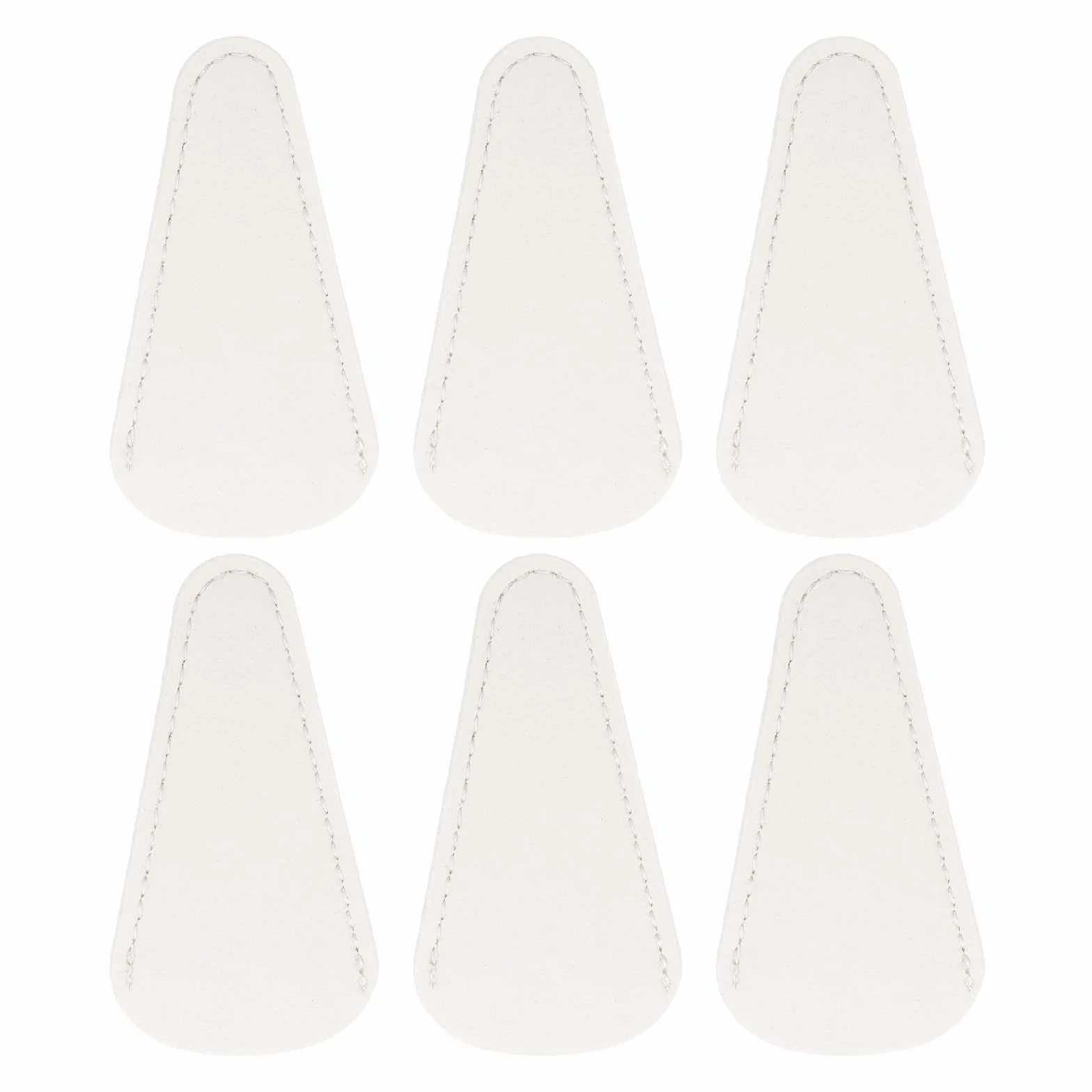 QUARKZMAN 10Pcs Fodere Per Forbici, 2.9" x 1.5" Copri Forbici Protettivo Pelle PU Borsa Portatile Per Raccolta Protezione Strumento Bellezza Per Rifilatura Sopracciglia, Bianco