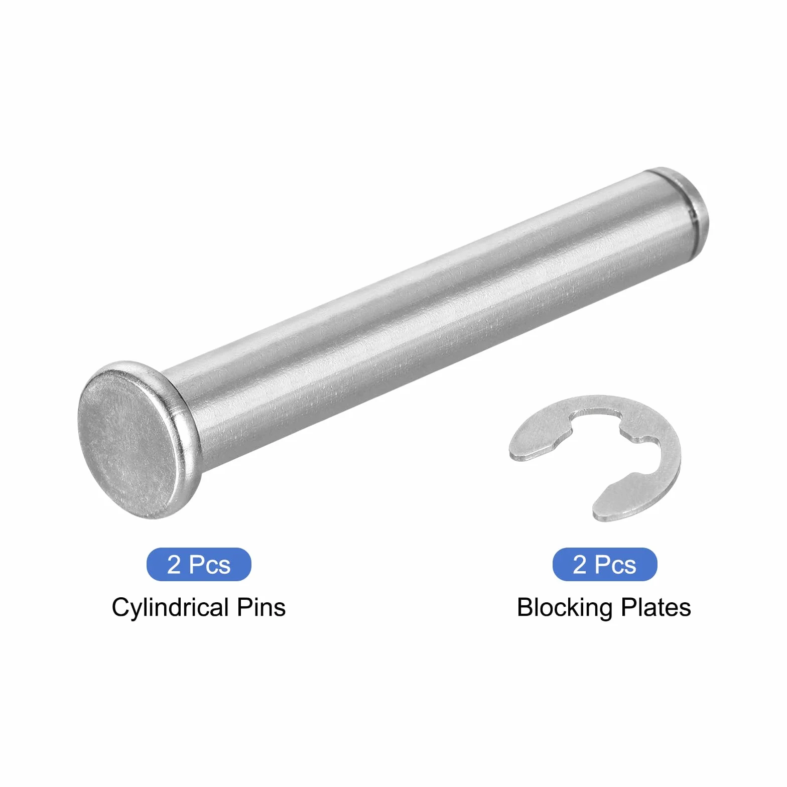 QUARKZMAN M12x80mm Perno Posizionamento Cilindrico Acciaio Inossidabile 304
