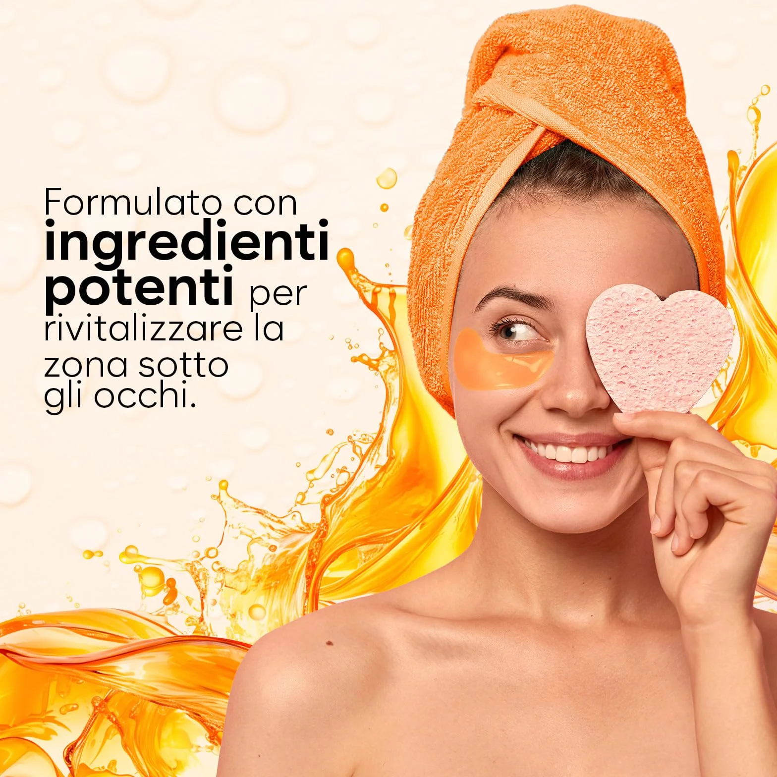 AURAE Patch Occhi, Maschera Occhi con Vitamin C e Caffeina, Patch Occhiaie e Borse, Maschera Occhiaie, Eye Mask per Schiarente e l'idratazione (30 paia)