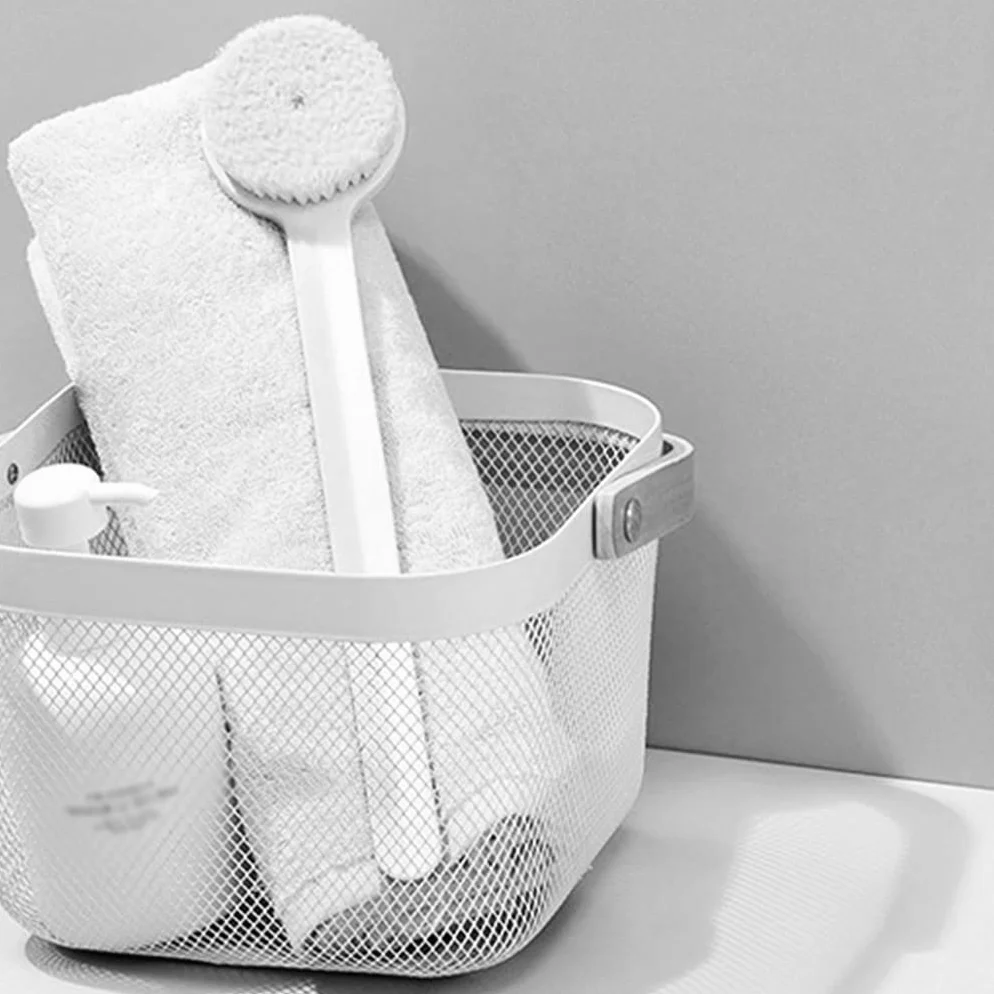 Spazzola per la Schiena Manico Lungo Floccaggio Setole morbide Antiscivolo Spazzola per Bagno a Manico Lungo in PP Esfoliante e stimola la circolazione sanguigna. Scrubber per Il Corpo (Colo
