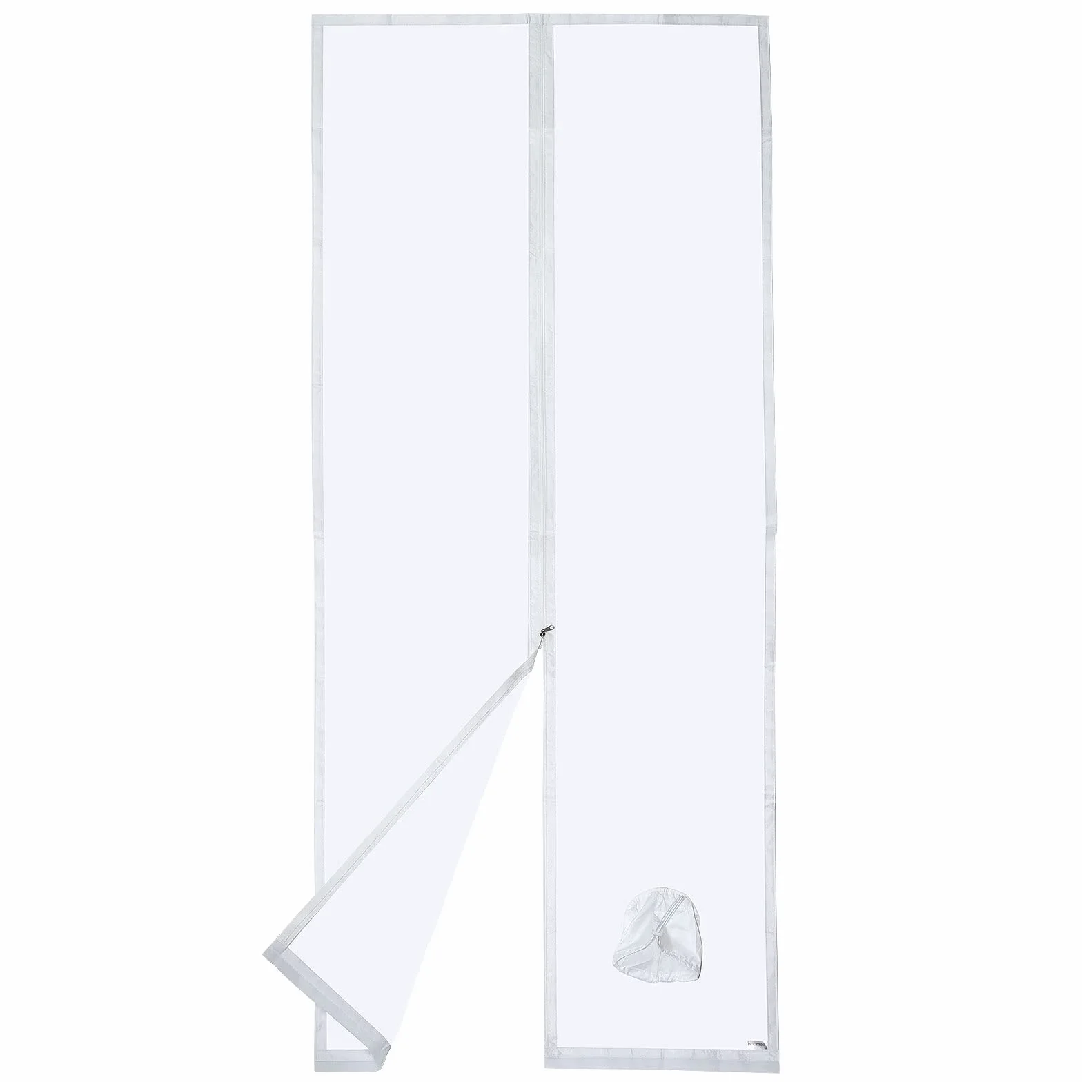 HOOMEE Guarnizione Universale per Porte Finestre 120x240CM per Condizionatore Portatile con Chiusura a Sacco Ferma Tubo