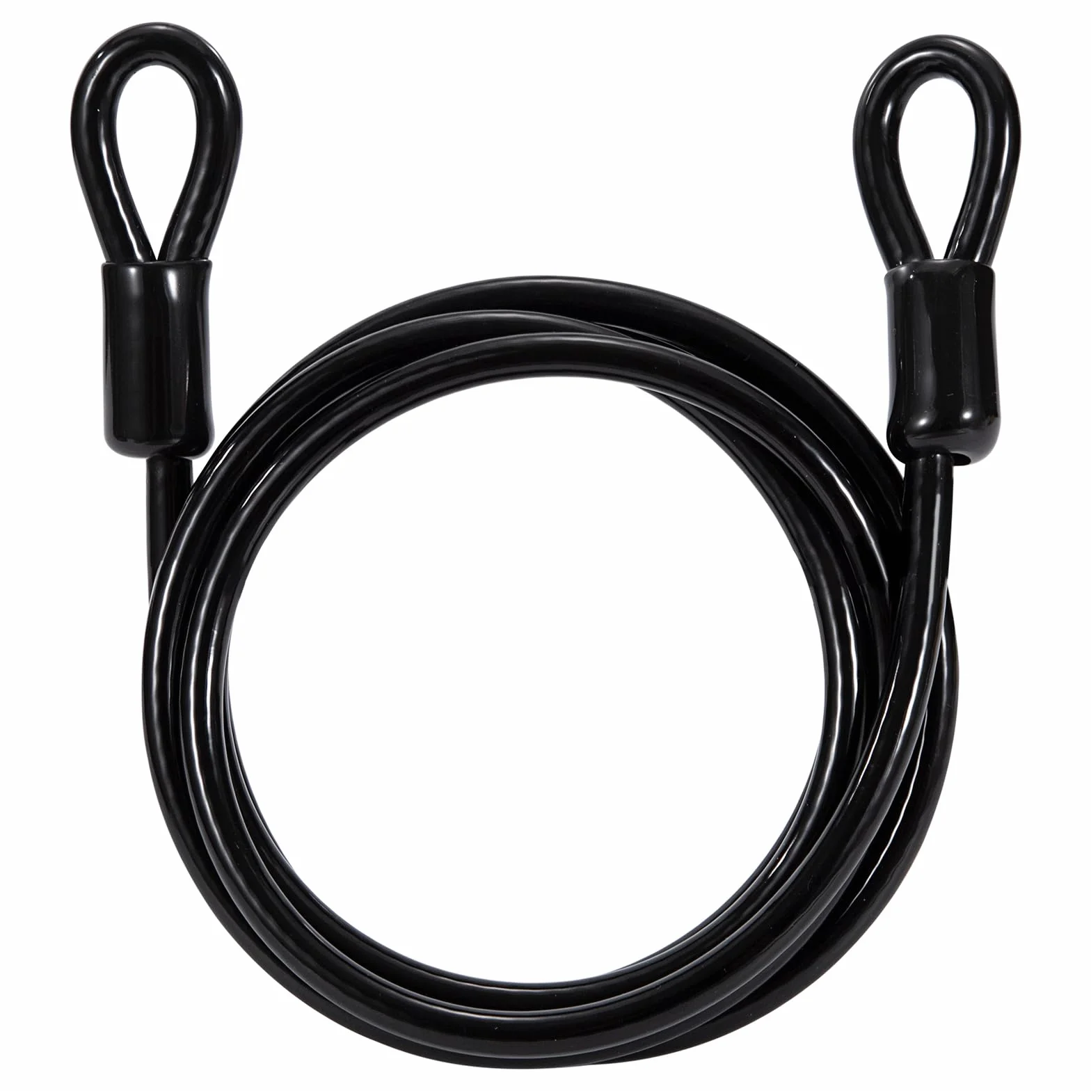 Cavo Antifurto per Biciclette 1.8M 6mm Acciaio PVC Nero
