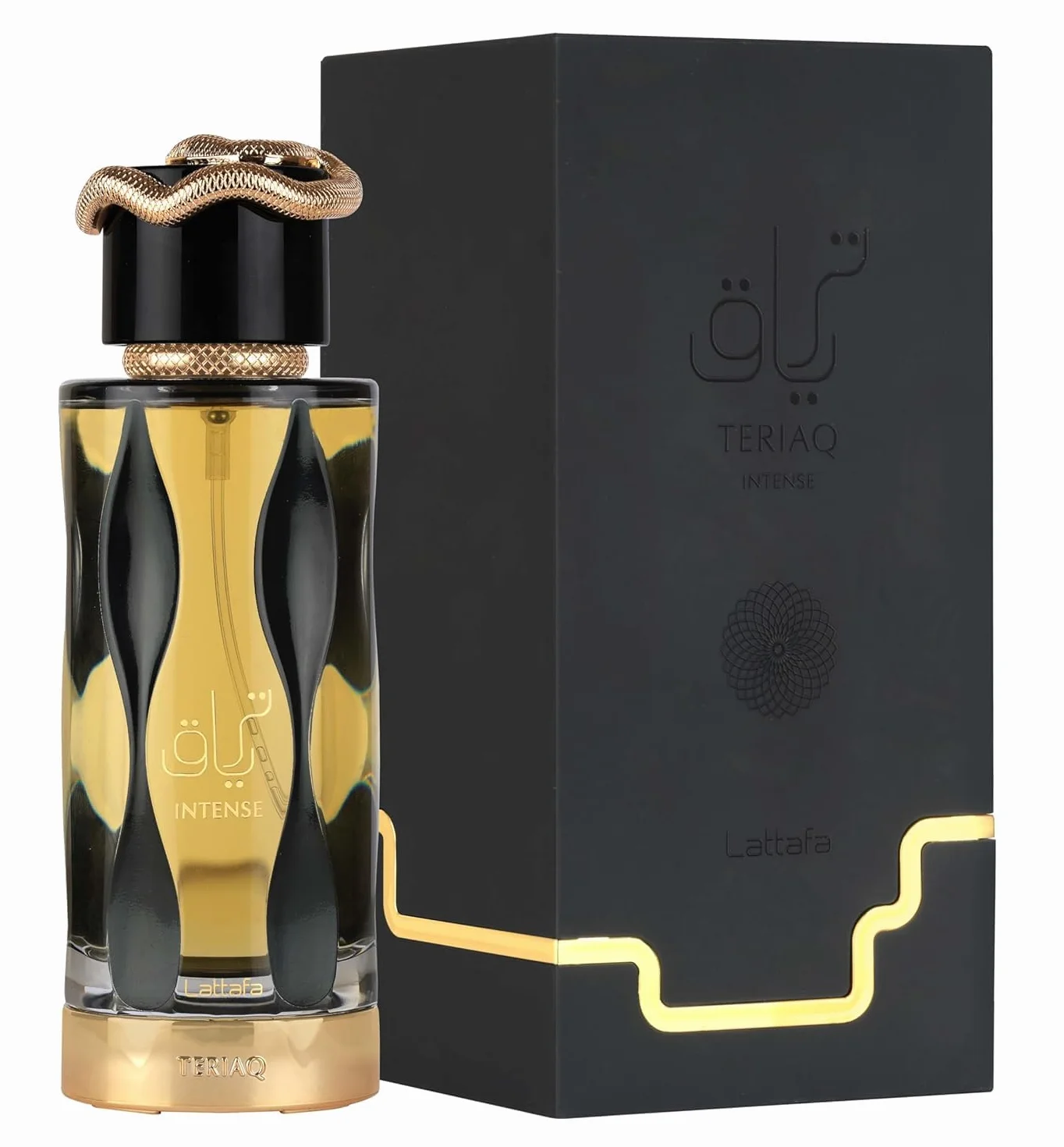 Lattafa Teriaq Intense Eau de Parfum Spray for Unisex, 3.4 Ounce