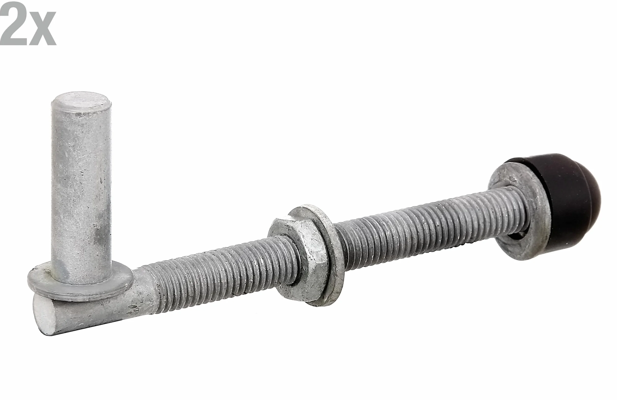 Alberts Cardine regolabile zincato a caldo entrata Ø13 mm lunghezza 140 mm filettatura M12