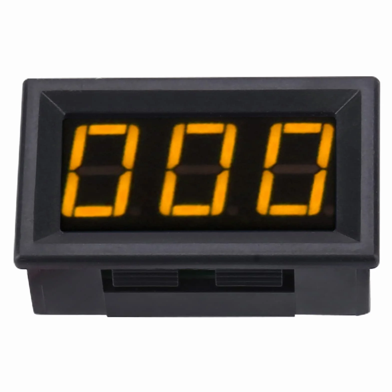 Amperometro digitale Alta precisione 3 cifre Modulo rivelatore di corrente Amp Monitor di misurazione Pannello di misurazione DC 0-1A (Giallo)