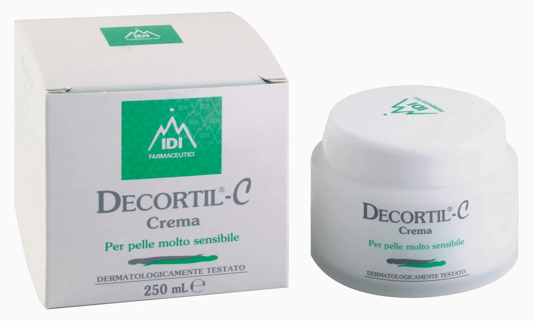 Decortil C, Crema idratante viso e corpo per pelle sensibile - vasetto da 250ml