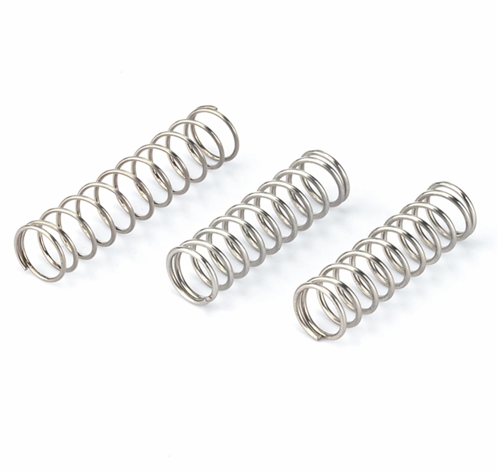 Molla Compressione 0.8mm x 7mm x 30mm Acciaio inossidabile 10 Pezzi