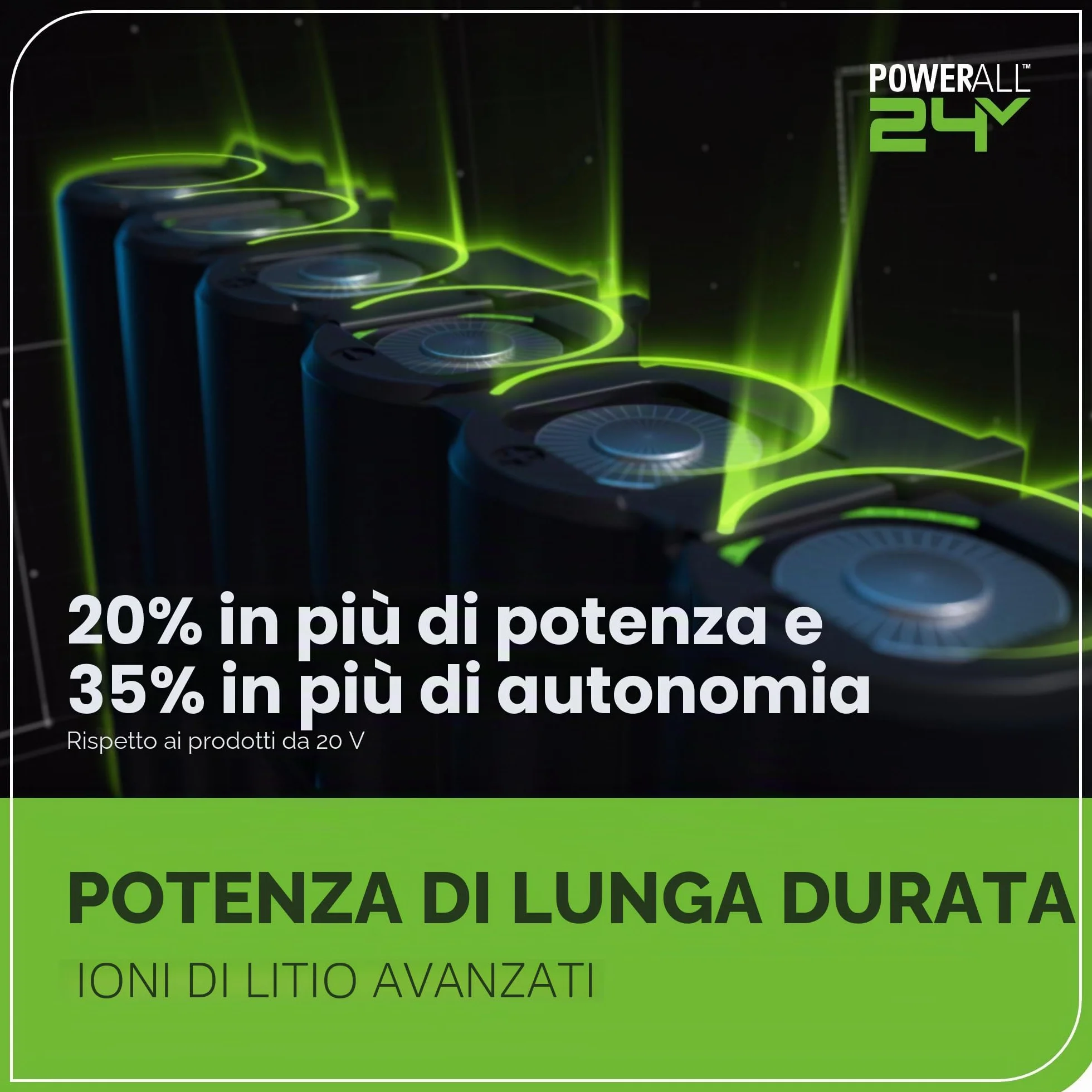 Greenworks Martello perforatore a batteria 24 V 1,2 J 300 Nm 2 Ah