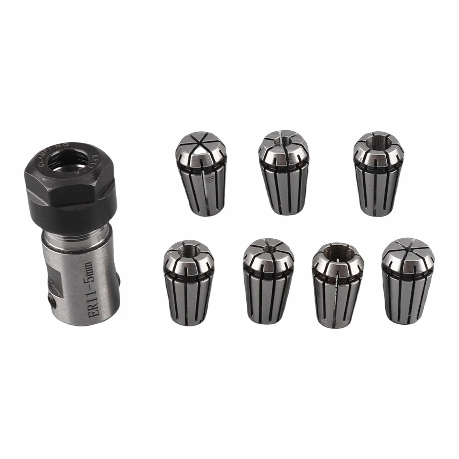 Duokon ER11 Set di Collet 5mm Supporto Albero Motore Prolunga Asta di Fresatura Tornio Strumento per Macchina CNC