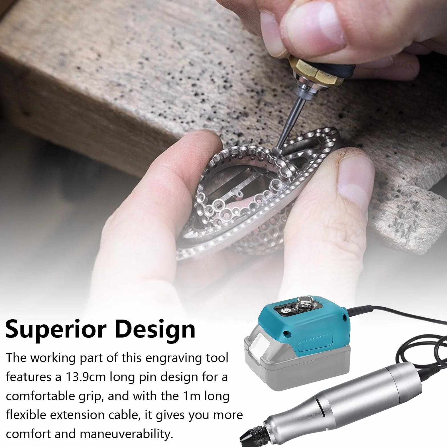 Makita 18 V Strumento Multifunzione a Batteria Senza Spazzole con 128 Accessori