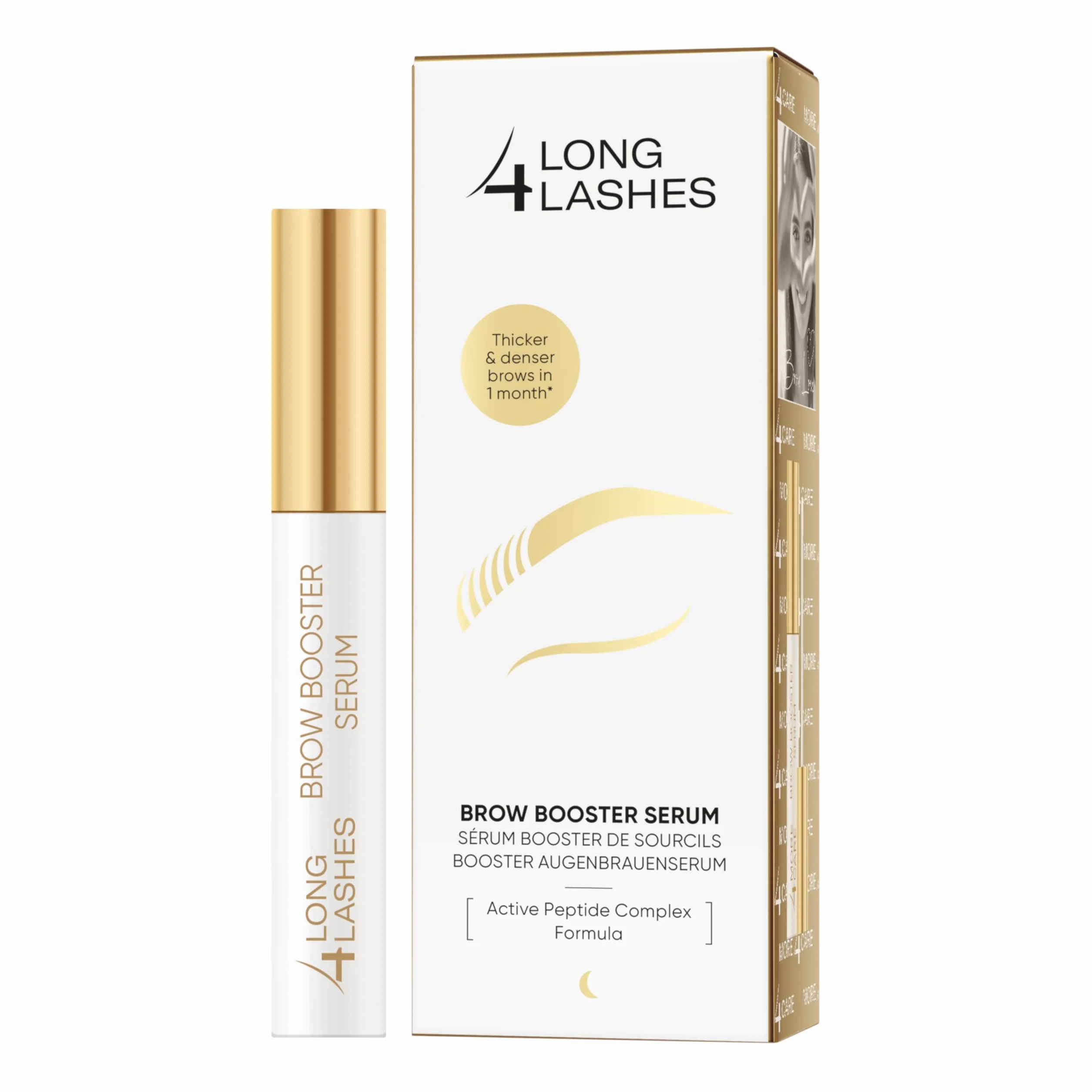 Long4Lashes Booster Siero per sopracciglia by Oceanic, vegan eyebrow siero – 3 ml (confezione da 1)