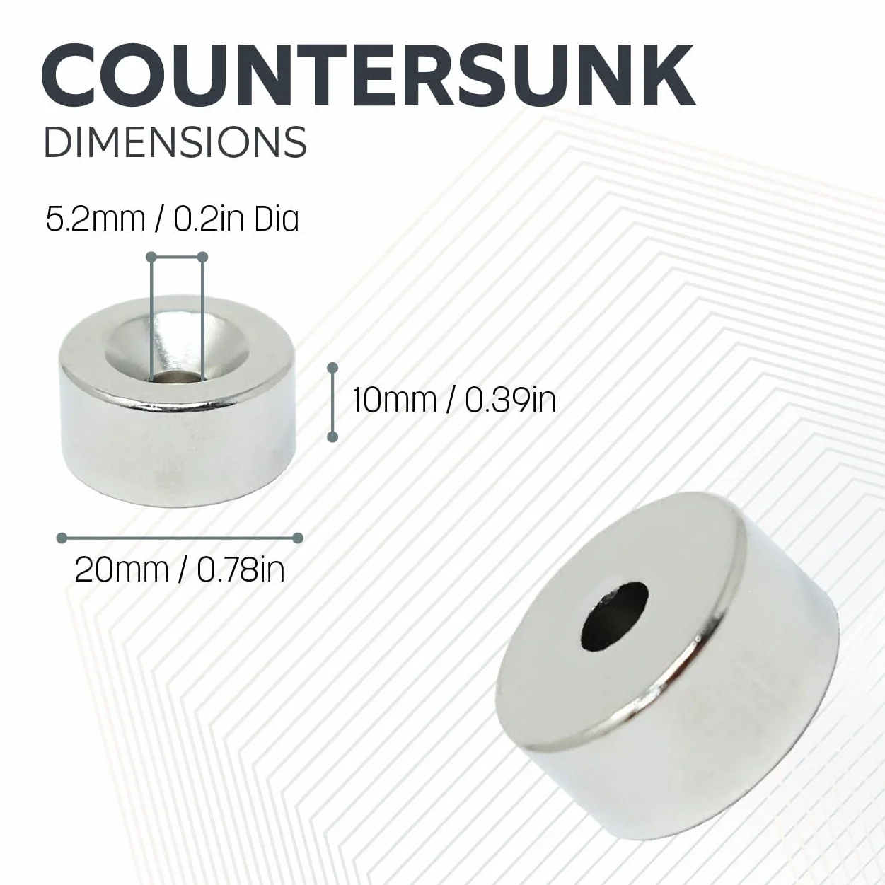 Magnete al neodimio 20x10x5,2 mm per motori elettrici trazione 11 kg