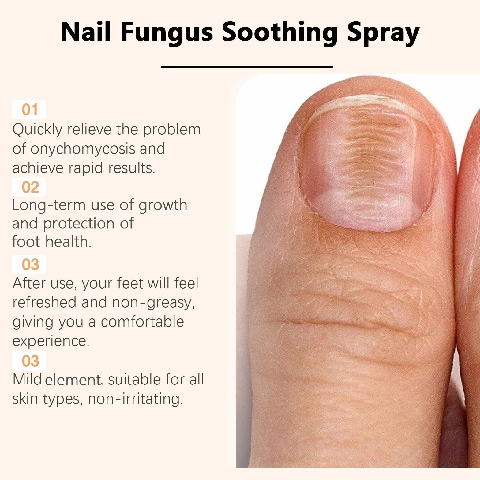 Timilk Advanced Nail Repair Spray, siero e rinforzante per unghie, idratante per unghie visibilmente più sane, nuovo trattamento lenitivo 2025, crescita sana con cura del piede e delle unghie (3 pezzi