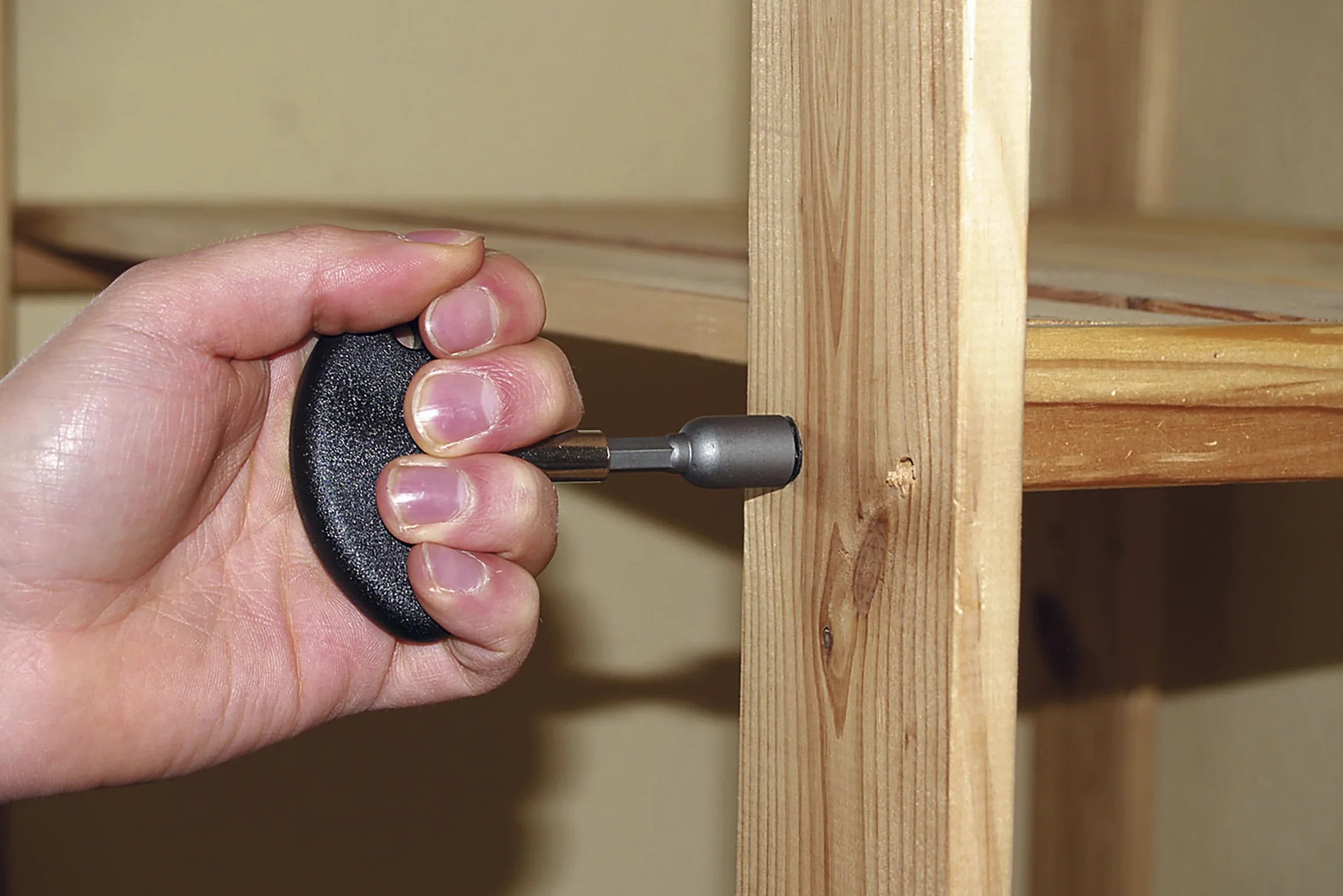wolfcraft Avvitaganci per Viti a Gancio e ad Anello fino a 6 mm, Codolo Esagonale 1/4", Impugnatura Ergonomica a T