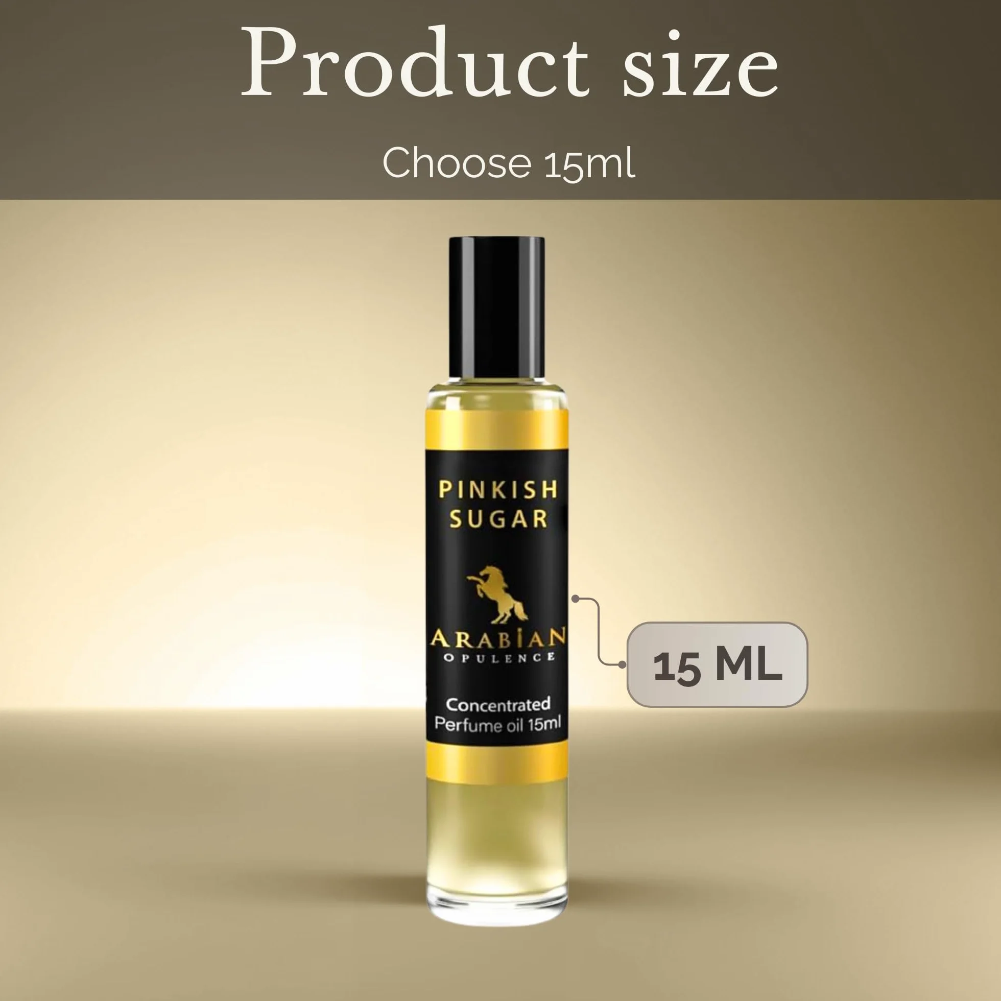 Arabian Opulence FR232 PINKISH SUGAR Roll-on Olio profumato | Profumo concentrato per il corpo | Profumo a base di olio di lunga durata per donne | Dimensioni da viaggio Flacone di olio profumato
